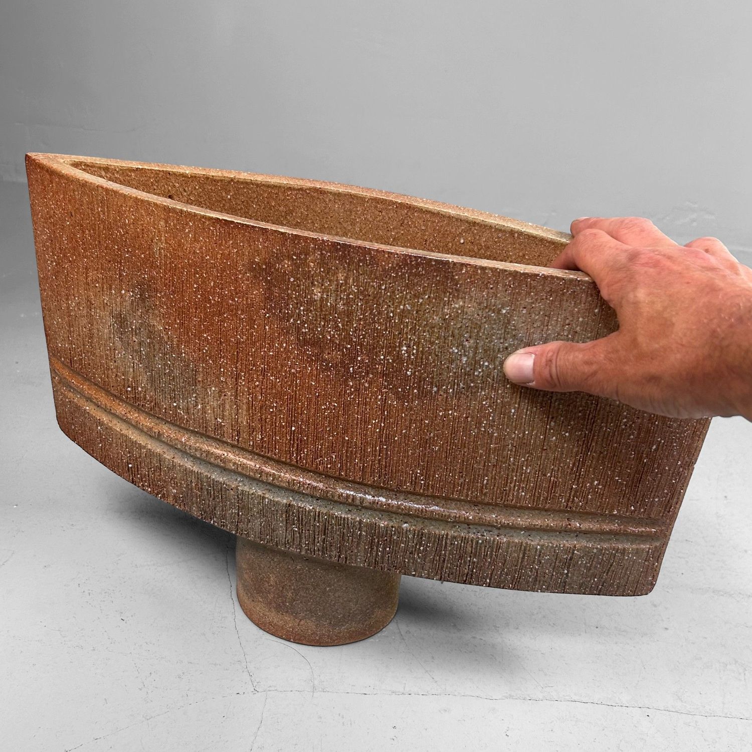 Japanse Keramieken Mid-Century Ikebana Vaas – 1960s Japanse Keramieken Mid-Century Ikebana Vaas – 1960s