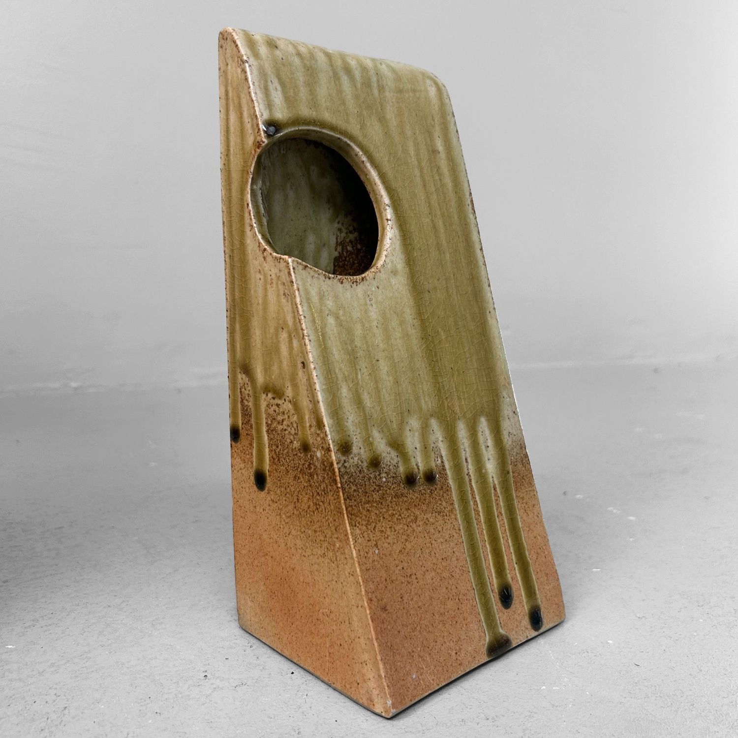 Set Organische Japanse Keramieken Ikebana Vazen – 1970s