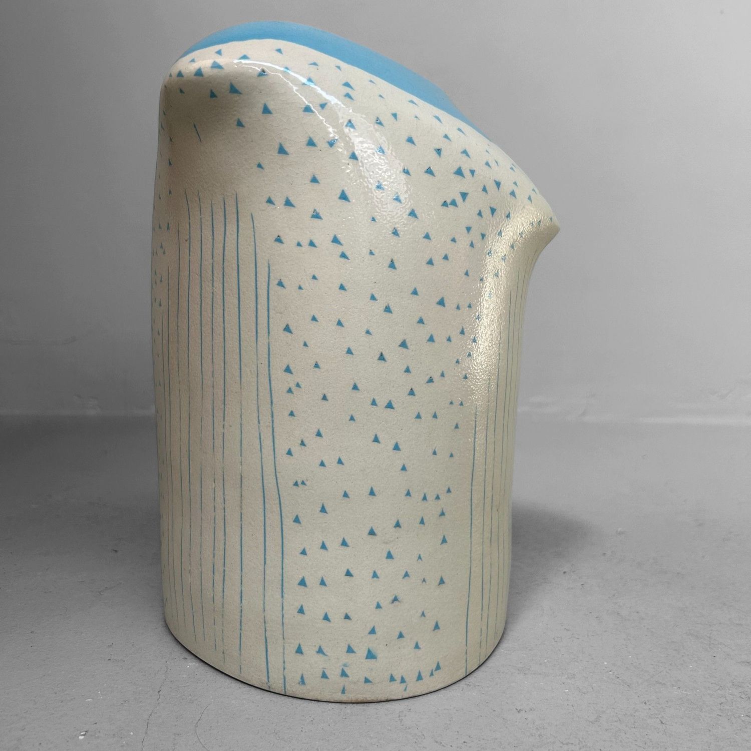 Rare Modernist Japanese Ikebana Vase, 1970s Rare Modernist Japanese Ikebana Vase, 1970s