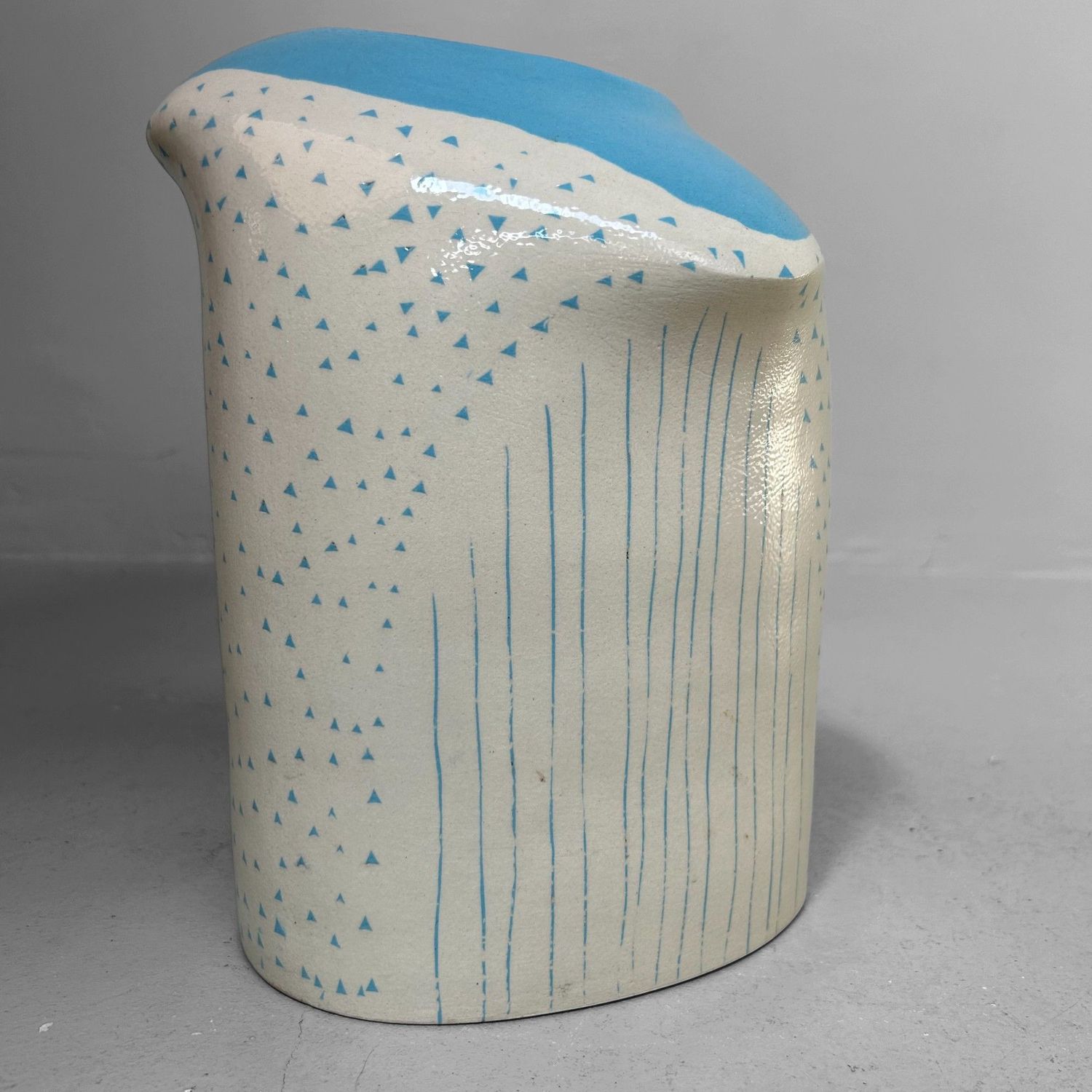 Rare Modernist Japanese Ikebana Vase, 1970s Rare Modernist Japanese Ikebana Vase, 1970s