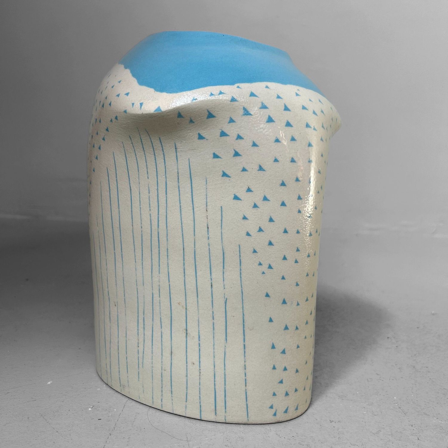 Rare Modernist Japanese Ikebana Vase, 1970s Rare Modernist Japanese Ikebana Vase, 1970s