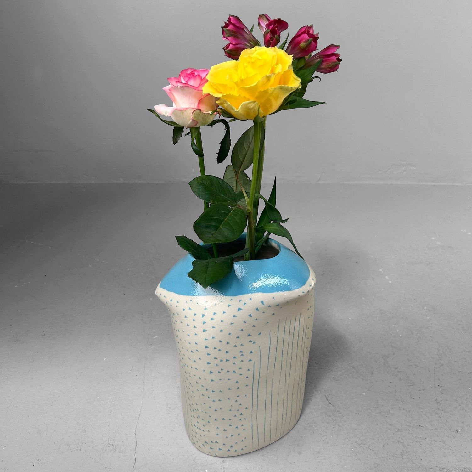 Rare Modernist Japanese Ikebana Vase, 1970s Rare Modernist Japanese Ikebana Vase, 1970s