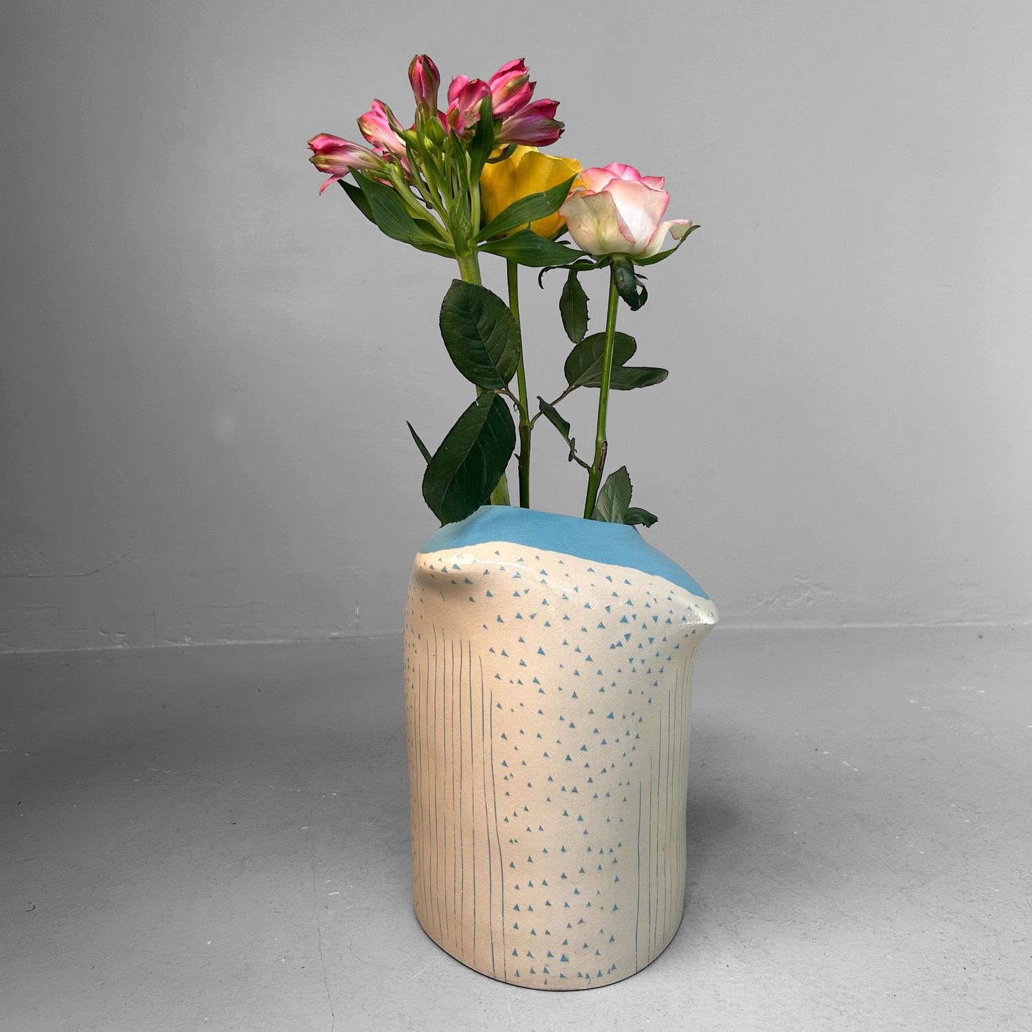 Rare Modernist Japanese Ikebana Vase, 1970s Rare Modernist Japanese Ikebana Vase, 1970s