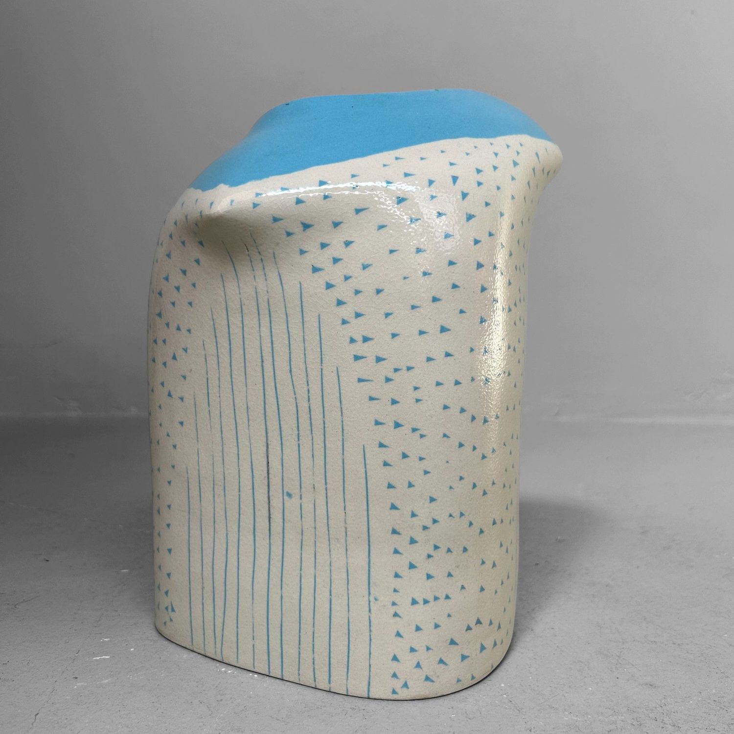 Rare Modernist Japanese Ikebana Vase, 1970s Rare Modernist Japanese Ikebana Vase, 1970s