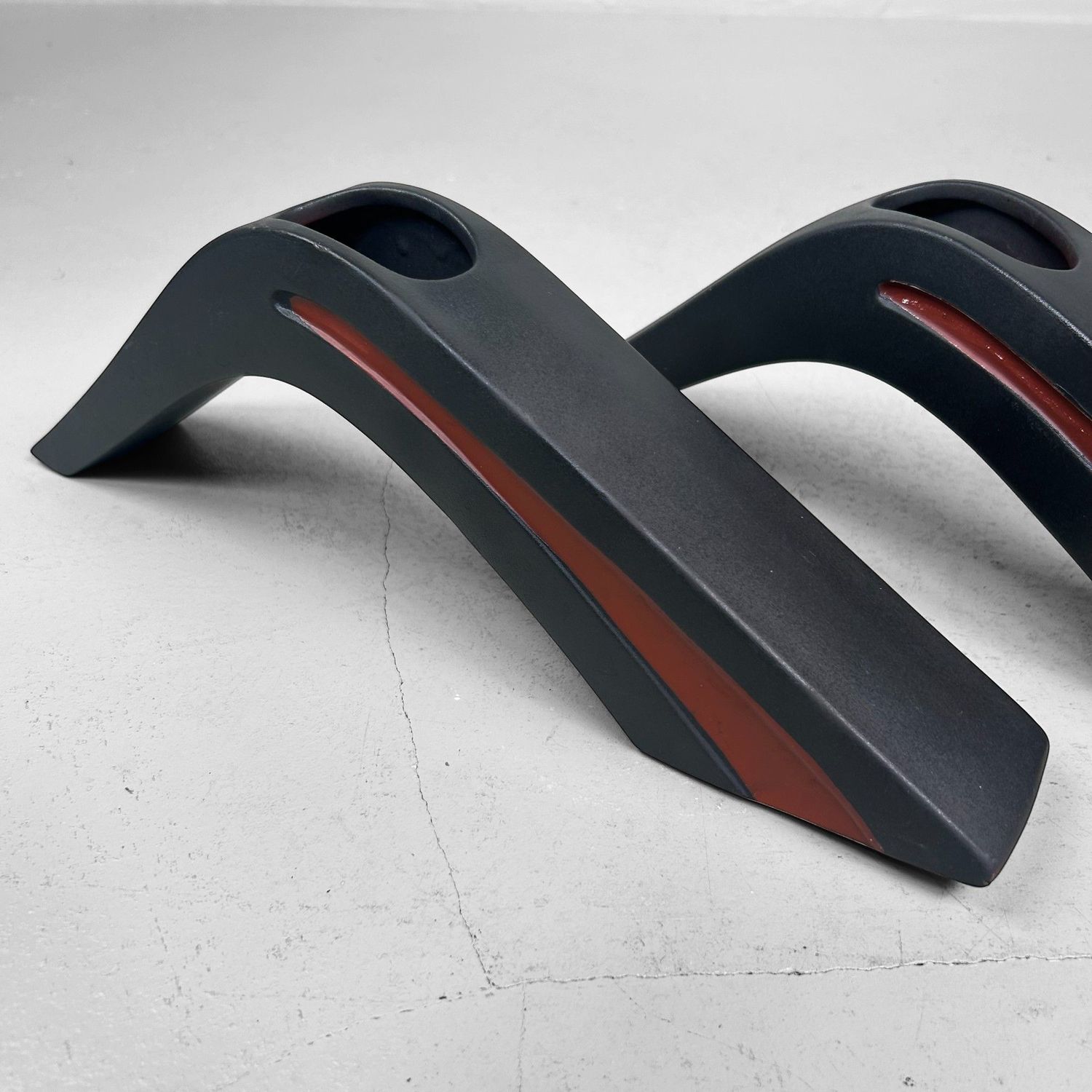 Zeldzame Set Modernistische Japanse Ikebana Vazen, 1970s