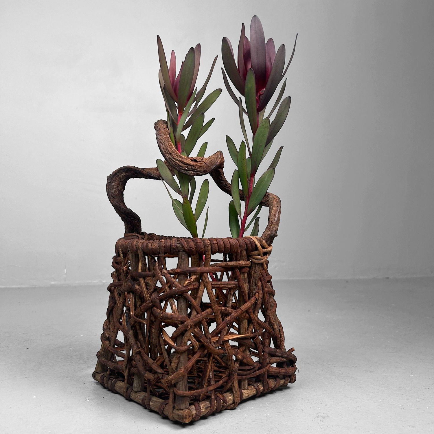Japanse Hanakago Ikebana Mand, jaren 60