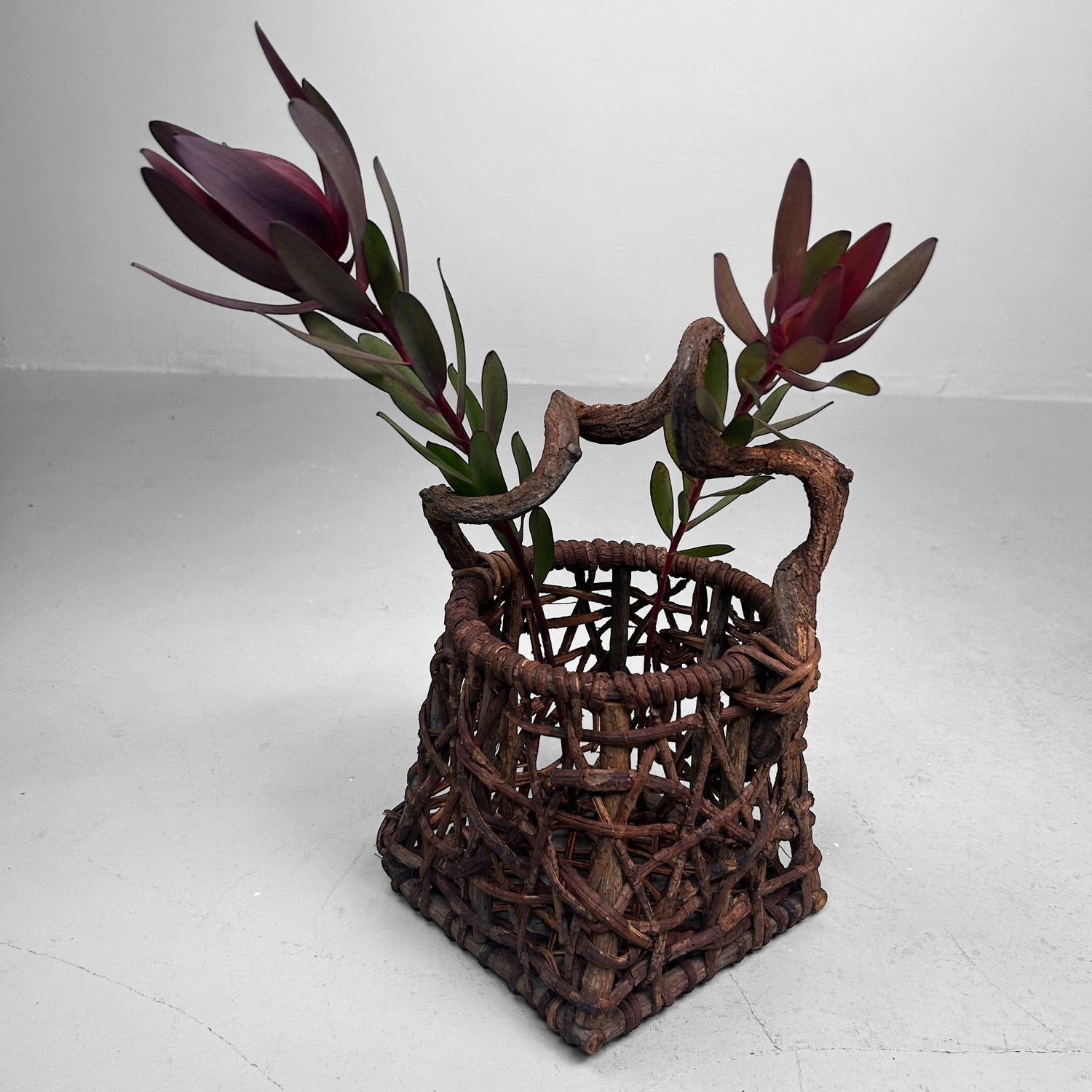 Japanse Hanakago Ikebana Mand, jaren 60