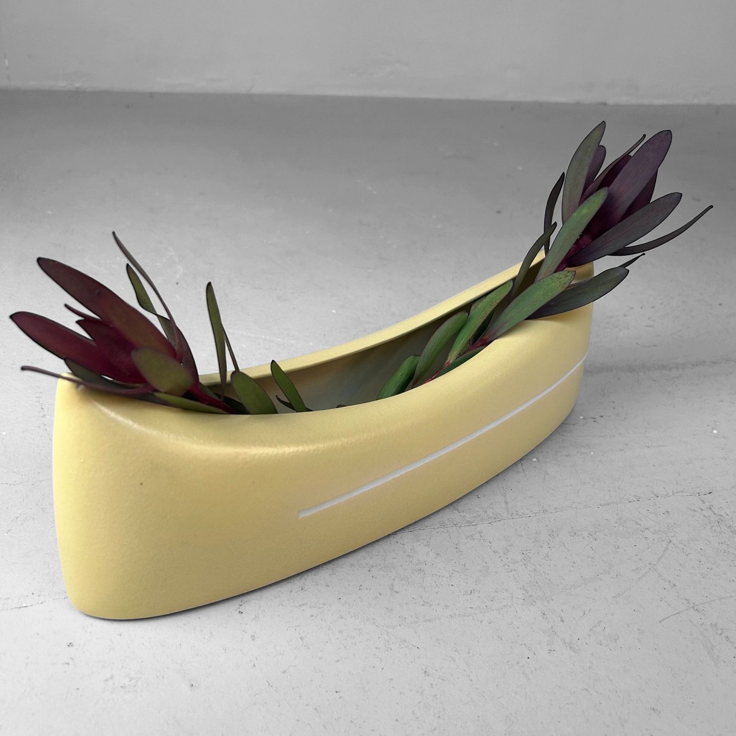 Minimalistische Japanse Keramiek Ikebana Vaas, jaren 50