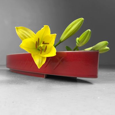 Japanse Keramiek Ikebana Schaal – Mid-Century, Jaren 50