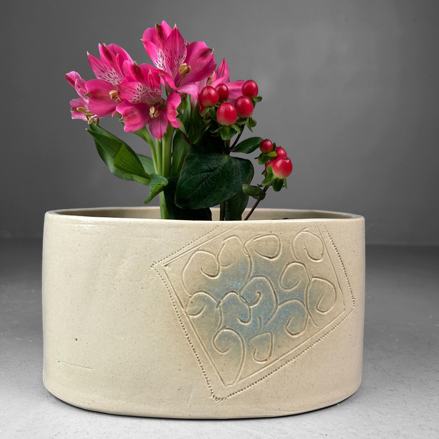 Mid-Century Ceramic Ikebana Flower Holder – 1950s