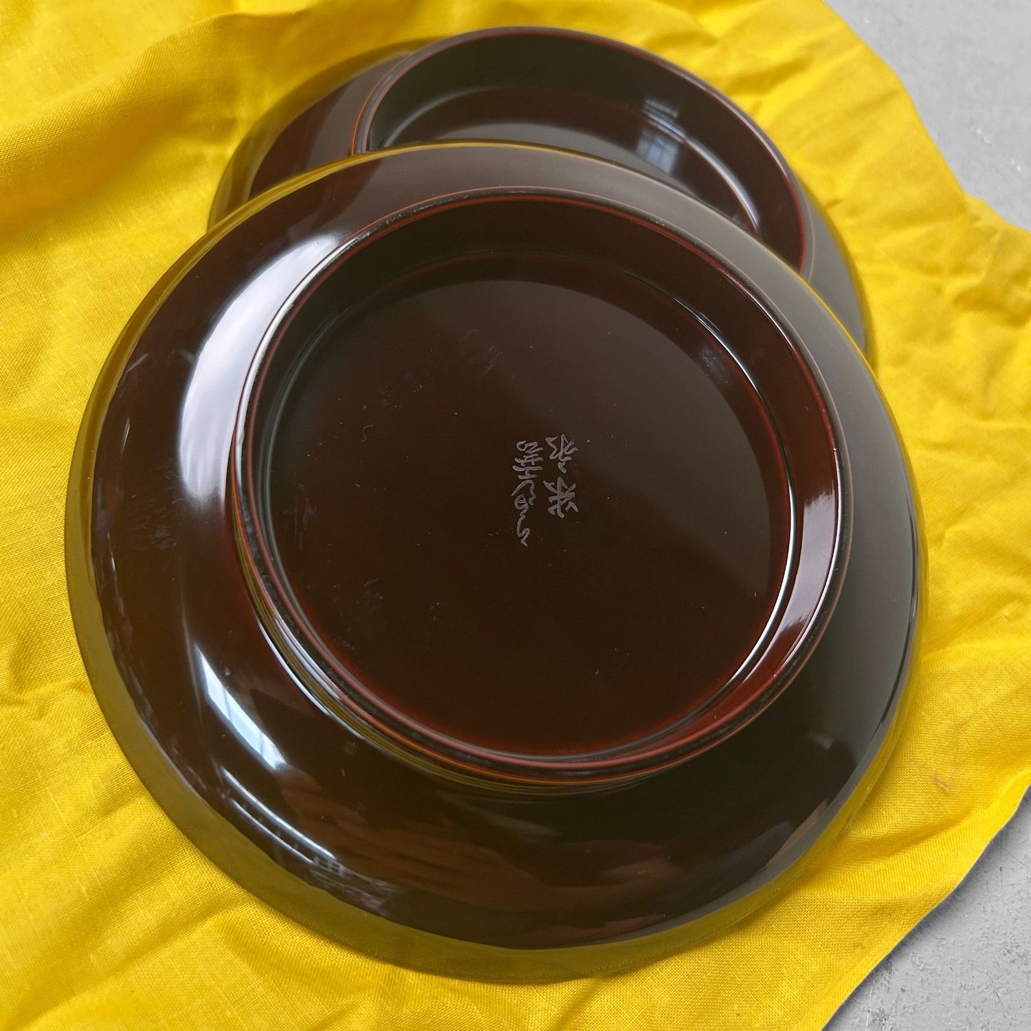 Set of Vintage Urushi Serving Plates – Honshu Urushi, Japan