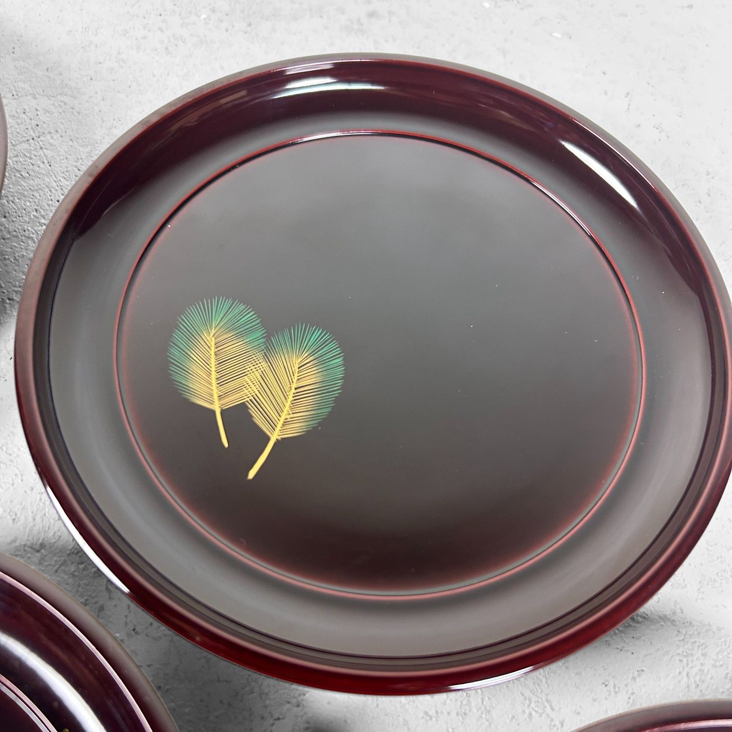 Set of Vintage Urushi Serving Plates – Honshu Urushi, Japan