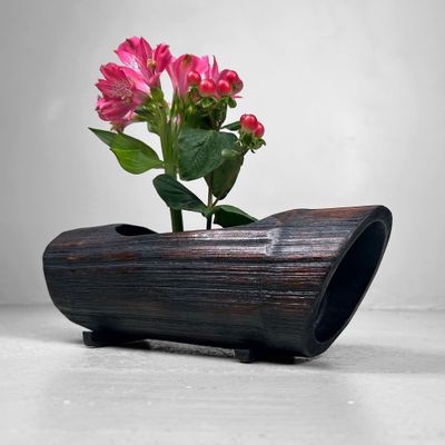 Vintage Bamboo Ikebana Flower Stand, Japan