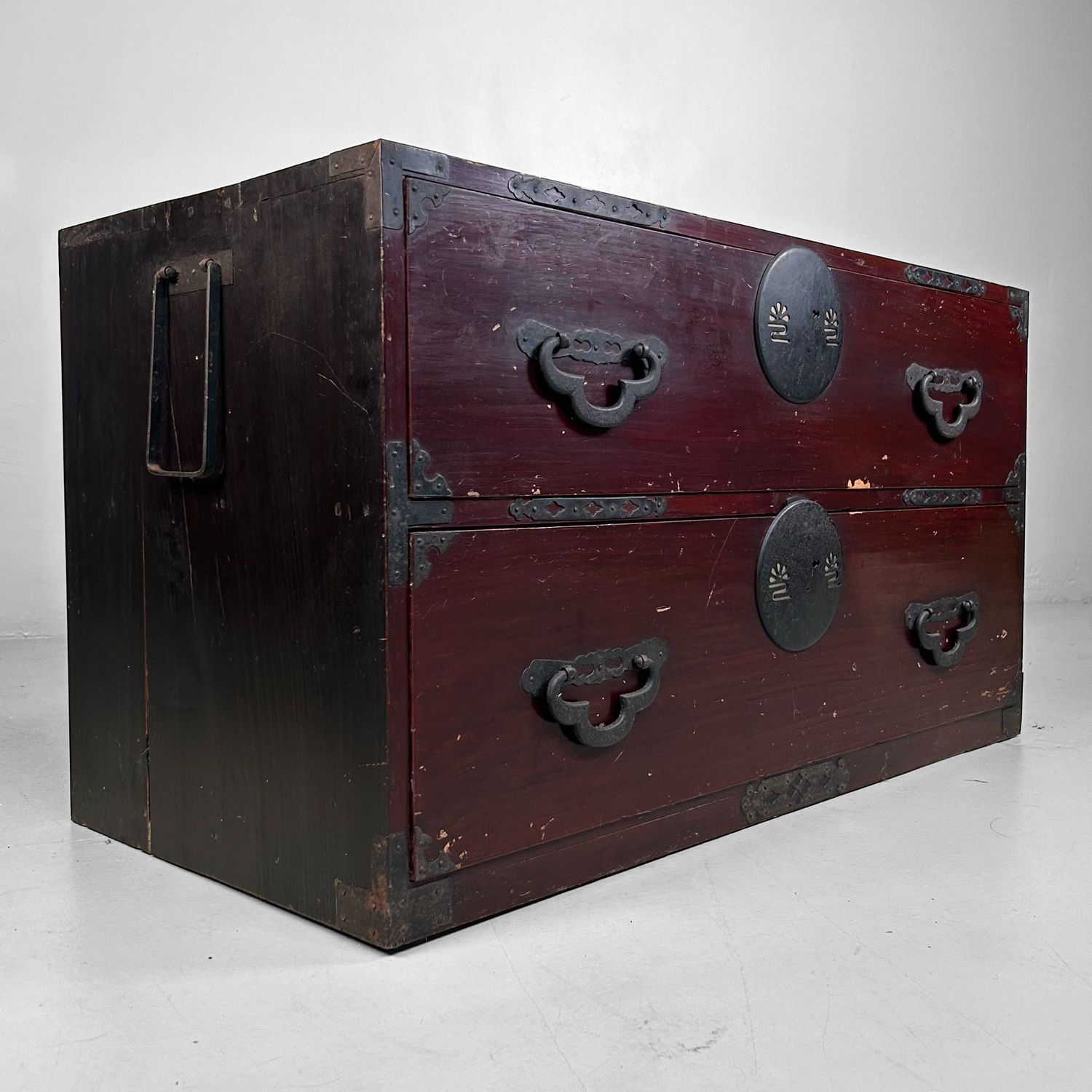 Low Japanese Chest of Drawers (Tansu) – Meiji Period, ca. 1910