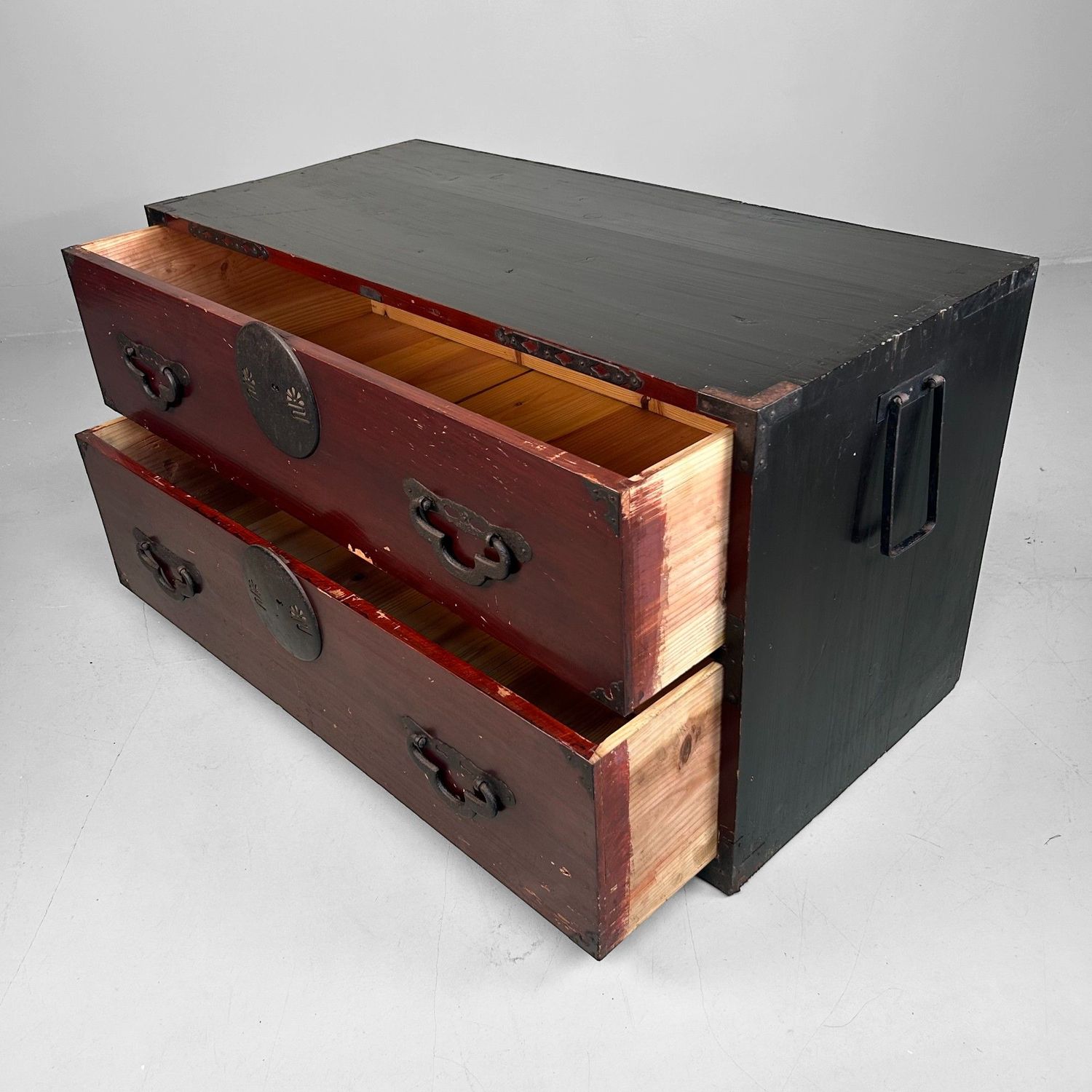 Low Japanese Chest of Drawers (Tansu) – Meiji Period, ca. 1910