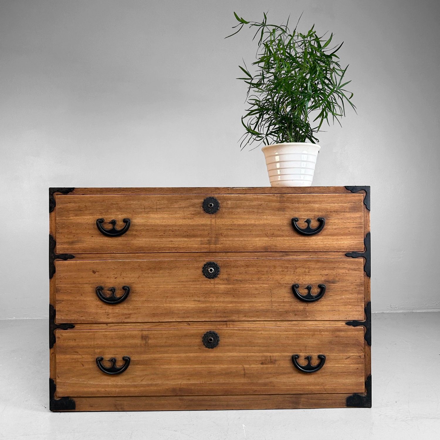 Traditionele Japanse Kimono Tansu Ladekast – ca. 1900