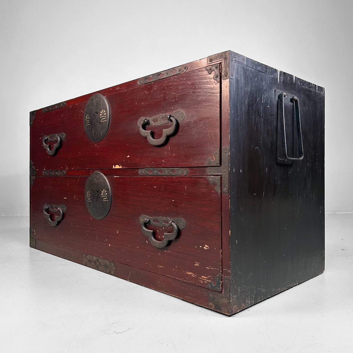 Lage Japanse Ladekast (Tansu) – Meiji Periode, ca. 1910