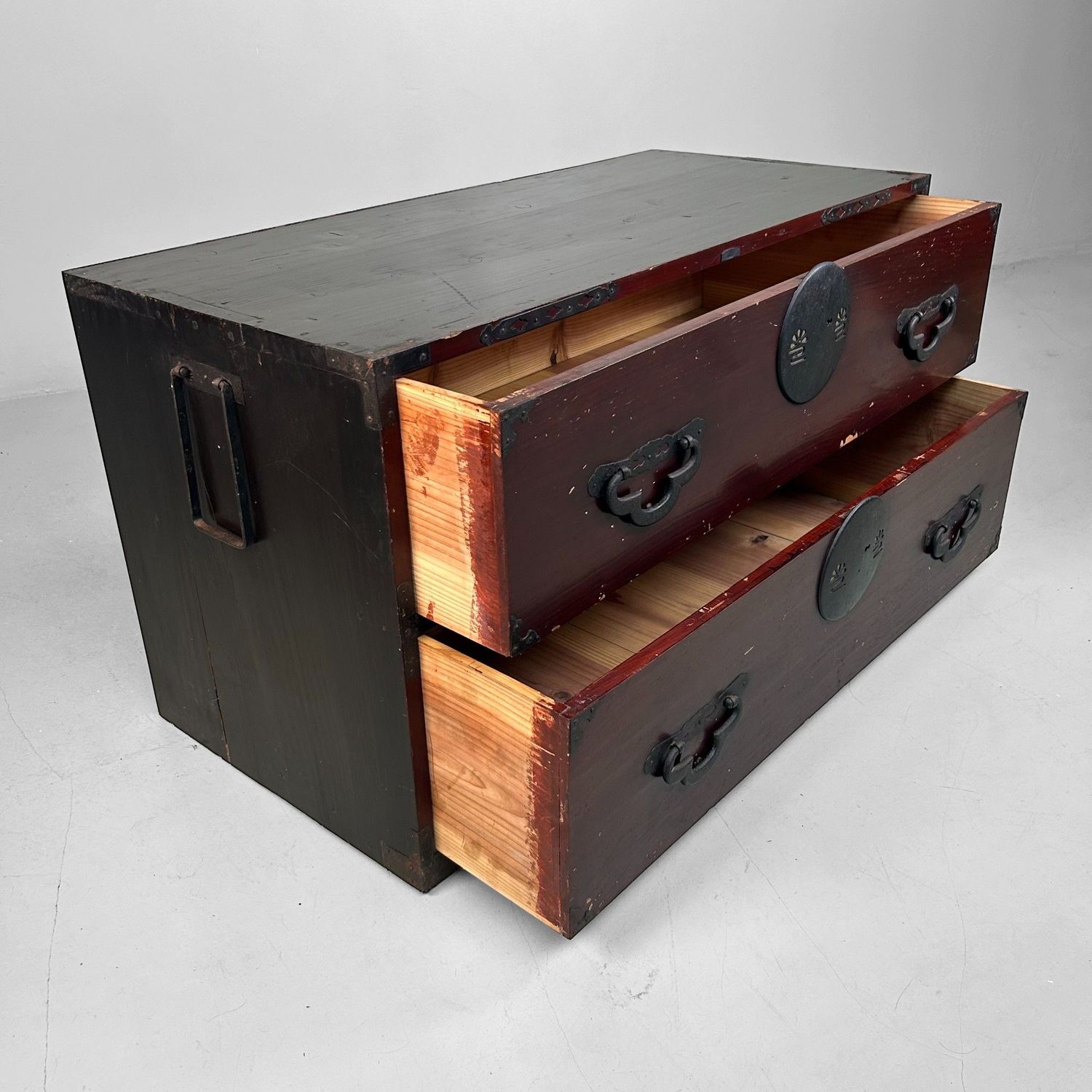 Low Japanese Chest of Drawers (Tansu) – Meiji Period, ca. 1910