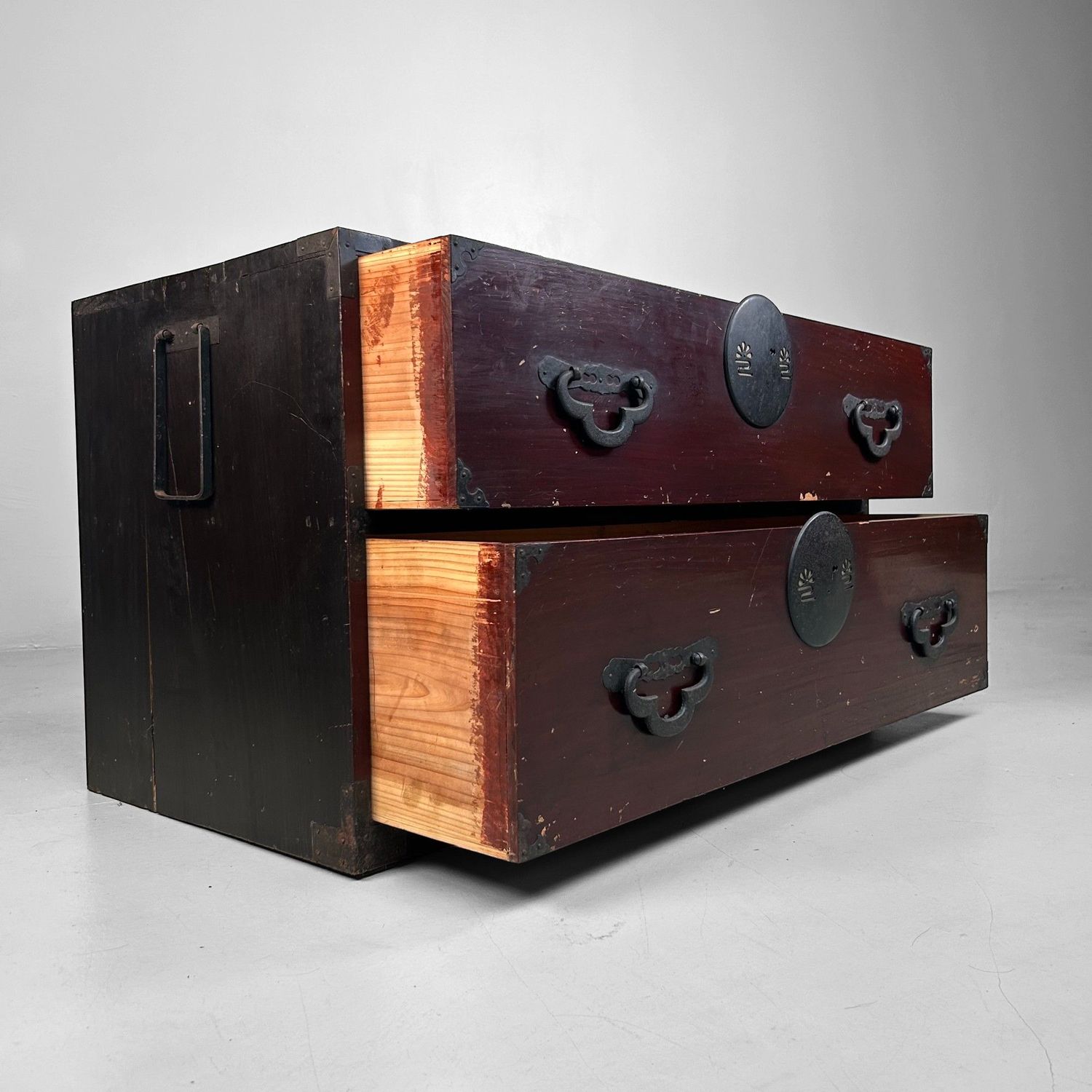 Low Japanese Chest of Drawers (Tansu) – Meiji Period, ca. 1910