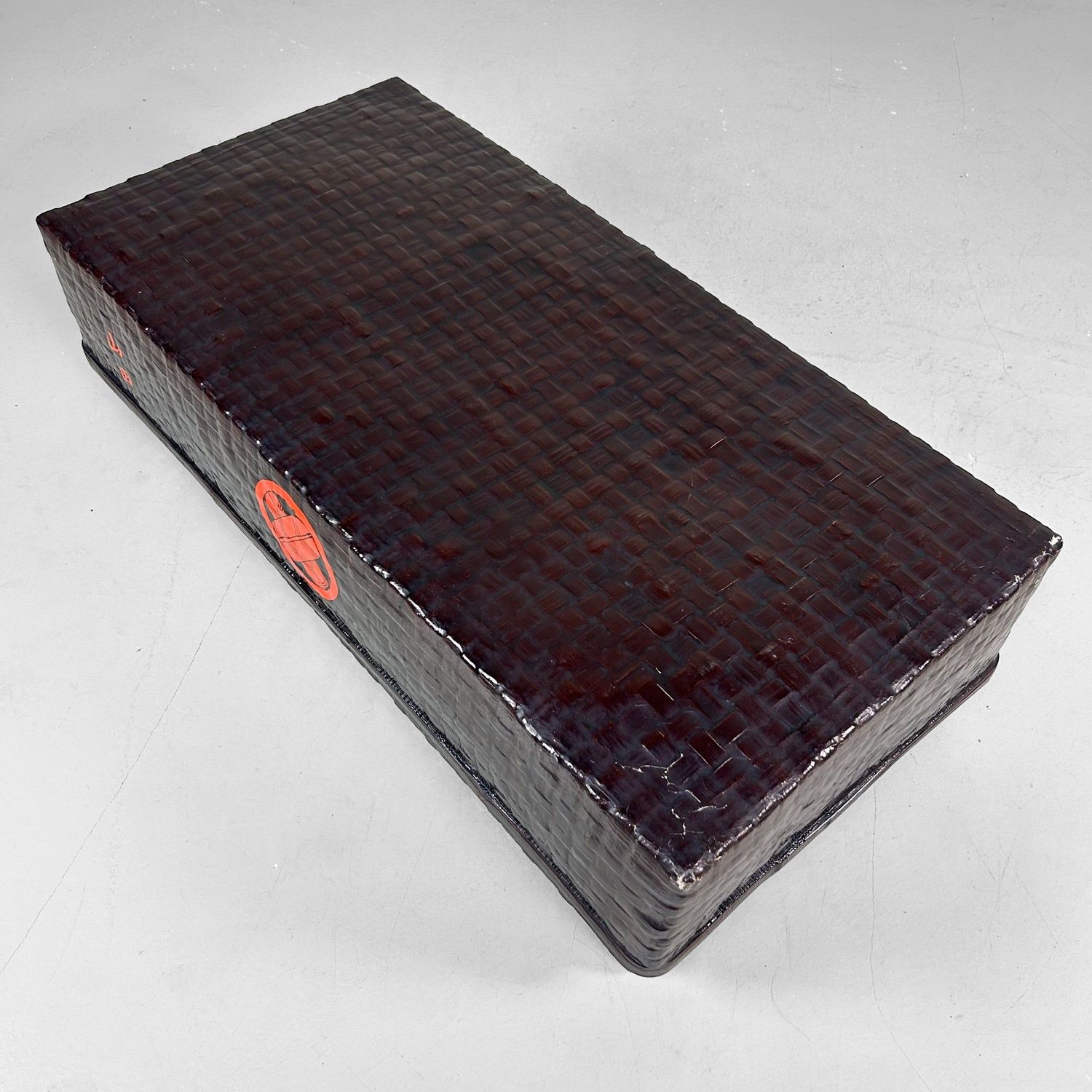 Antieke Japanse Opbergmand (Tsuzura) – Taishō Periode, 1920 Antieke Japanse Opbergmand (Tsuzura) – Taishō Periode, 1920