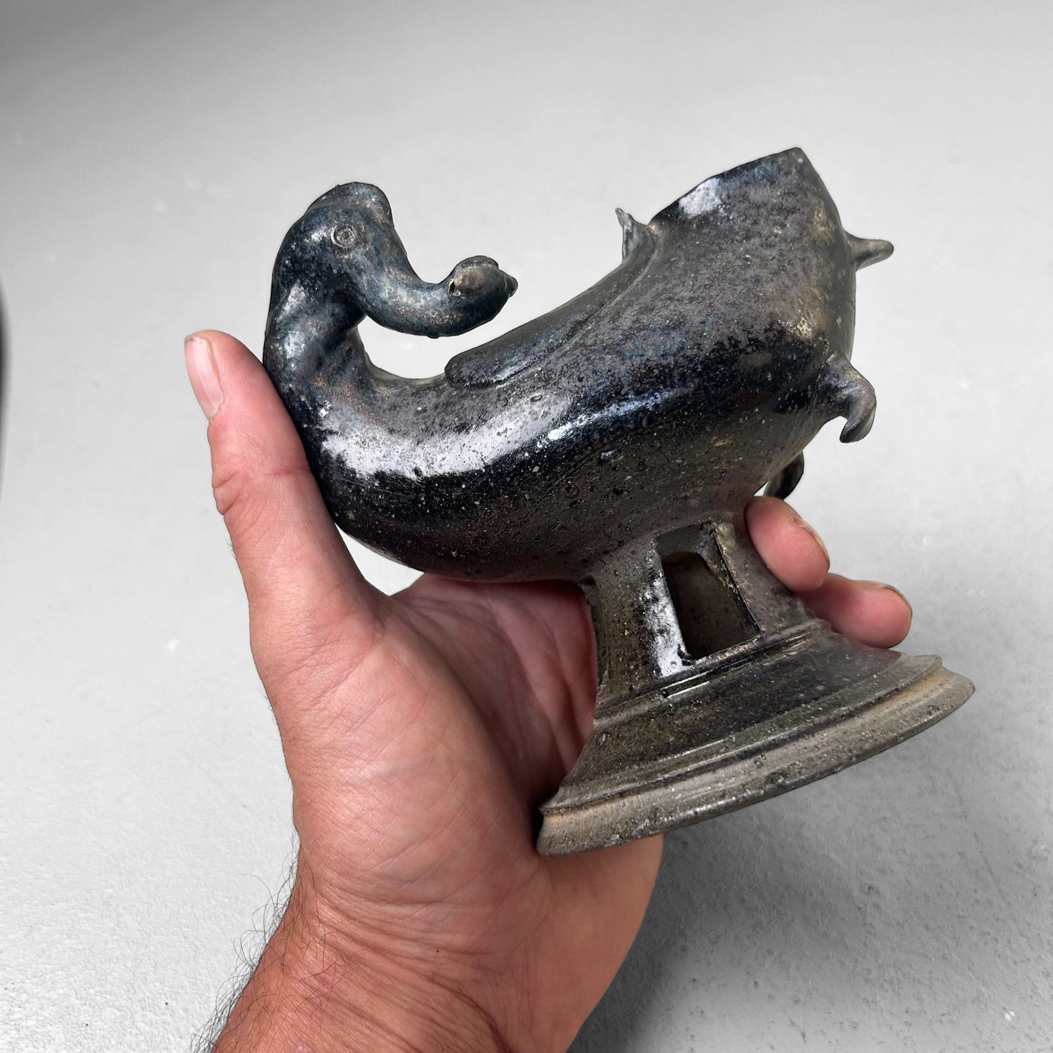 Keramieken ‘Eend’ Vaas – Japan, 1950s