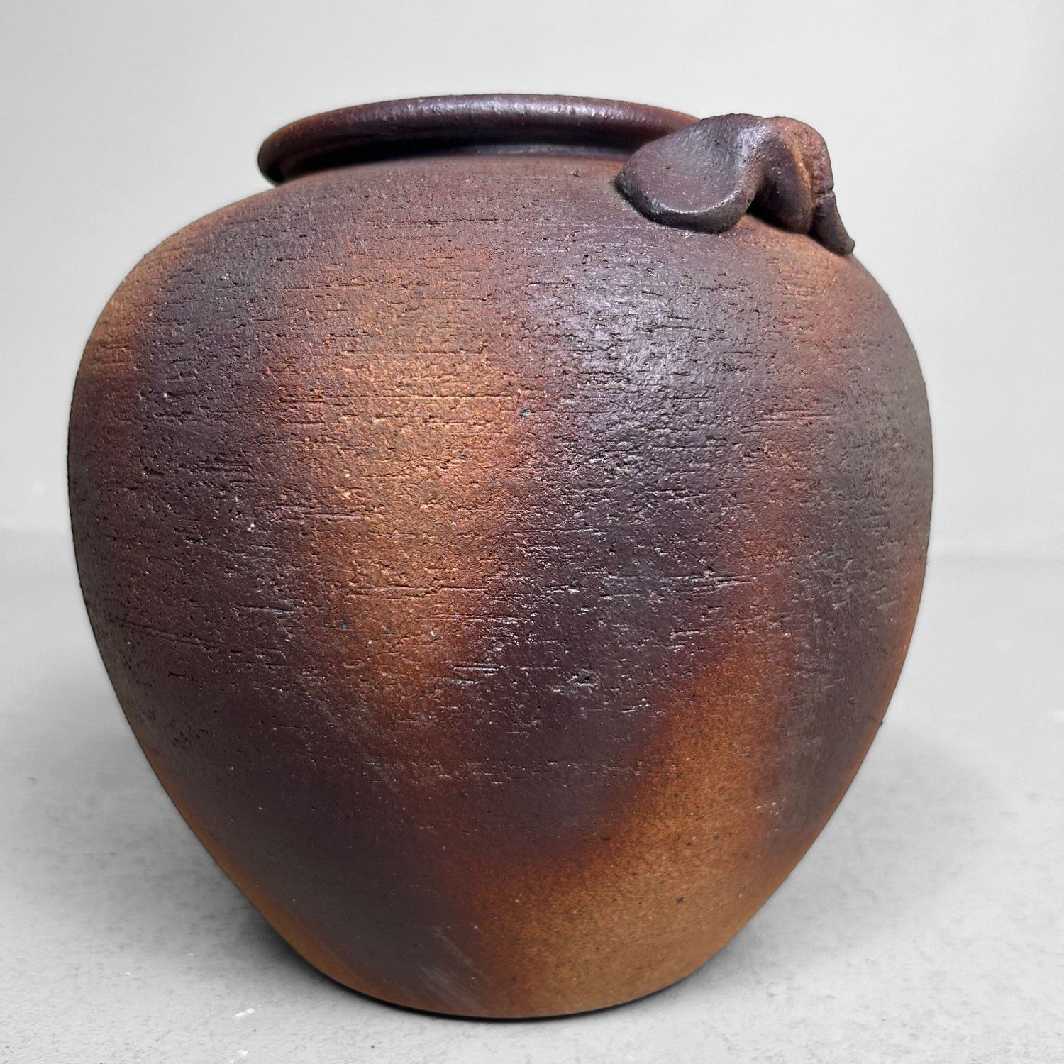 Shigaraki Ikebana Flower Vase by Meizan, Japan, 1970s