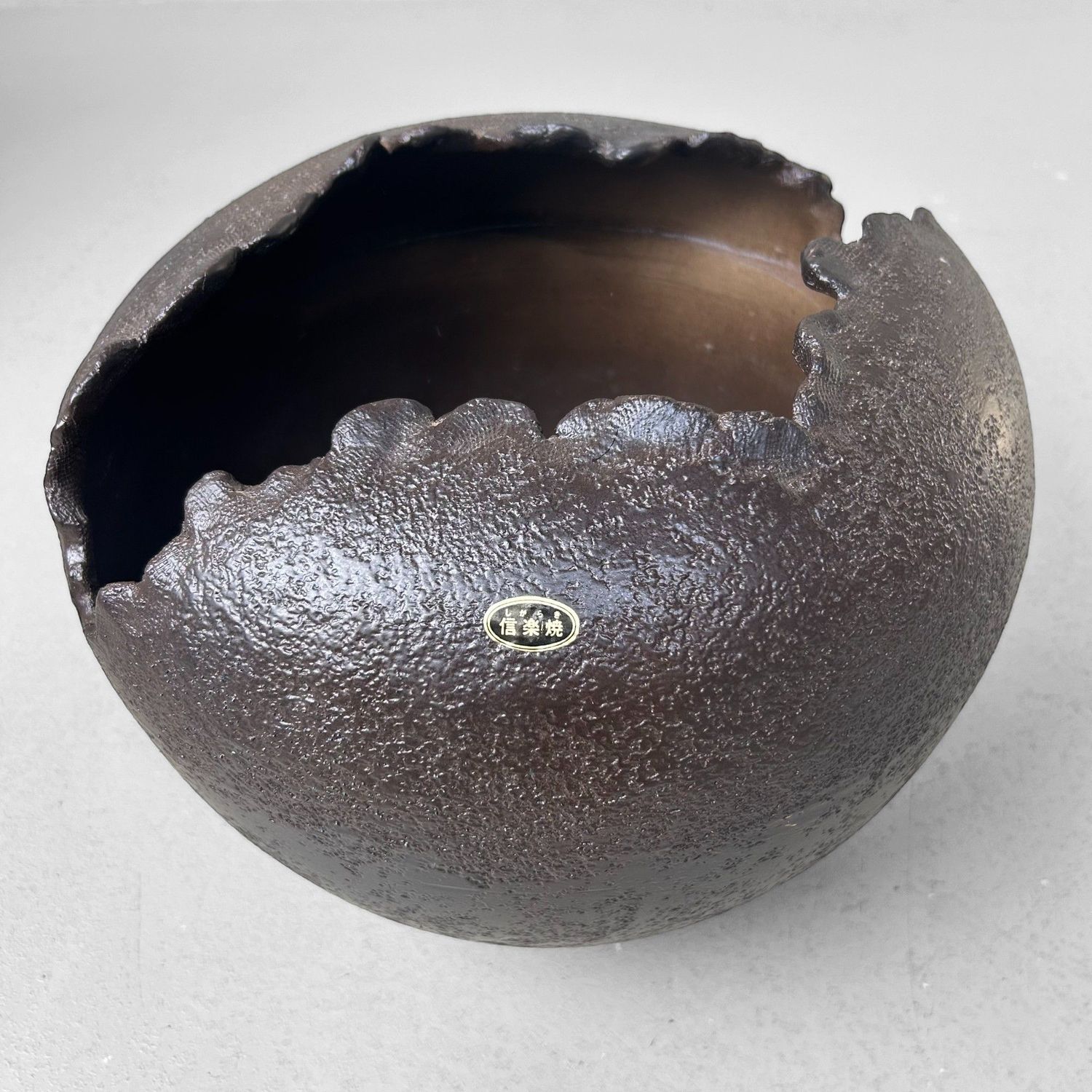 Shigaraki Keramieken Sculpturale Ikebana Vaas – Japan, jaren ’70