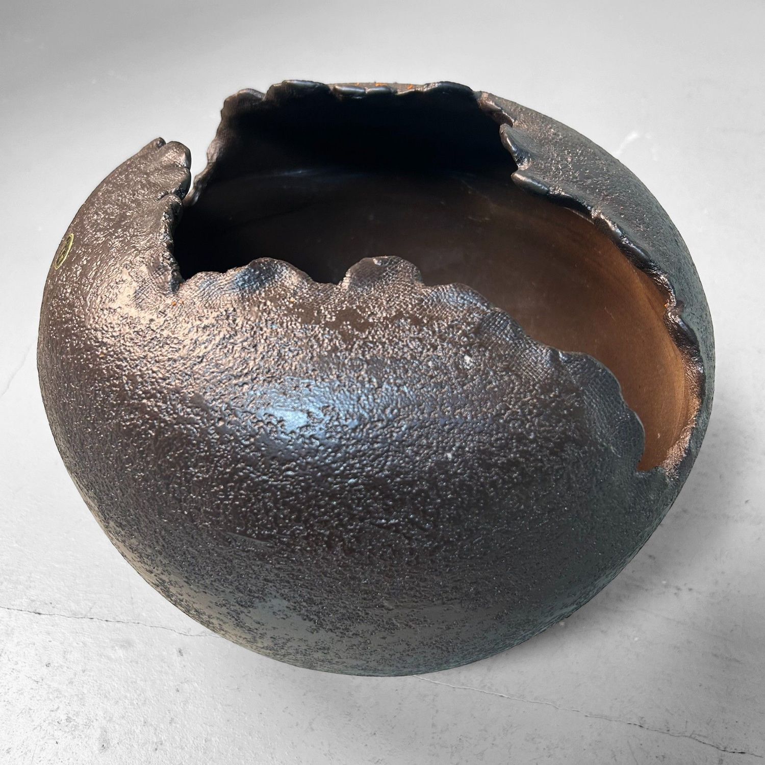 Shigaraki Keramieken Sculpturale Ikebana Vaas – Japan, jaren ’70