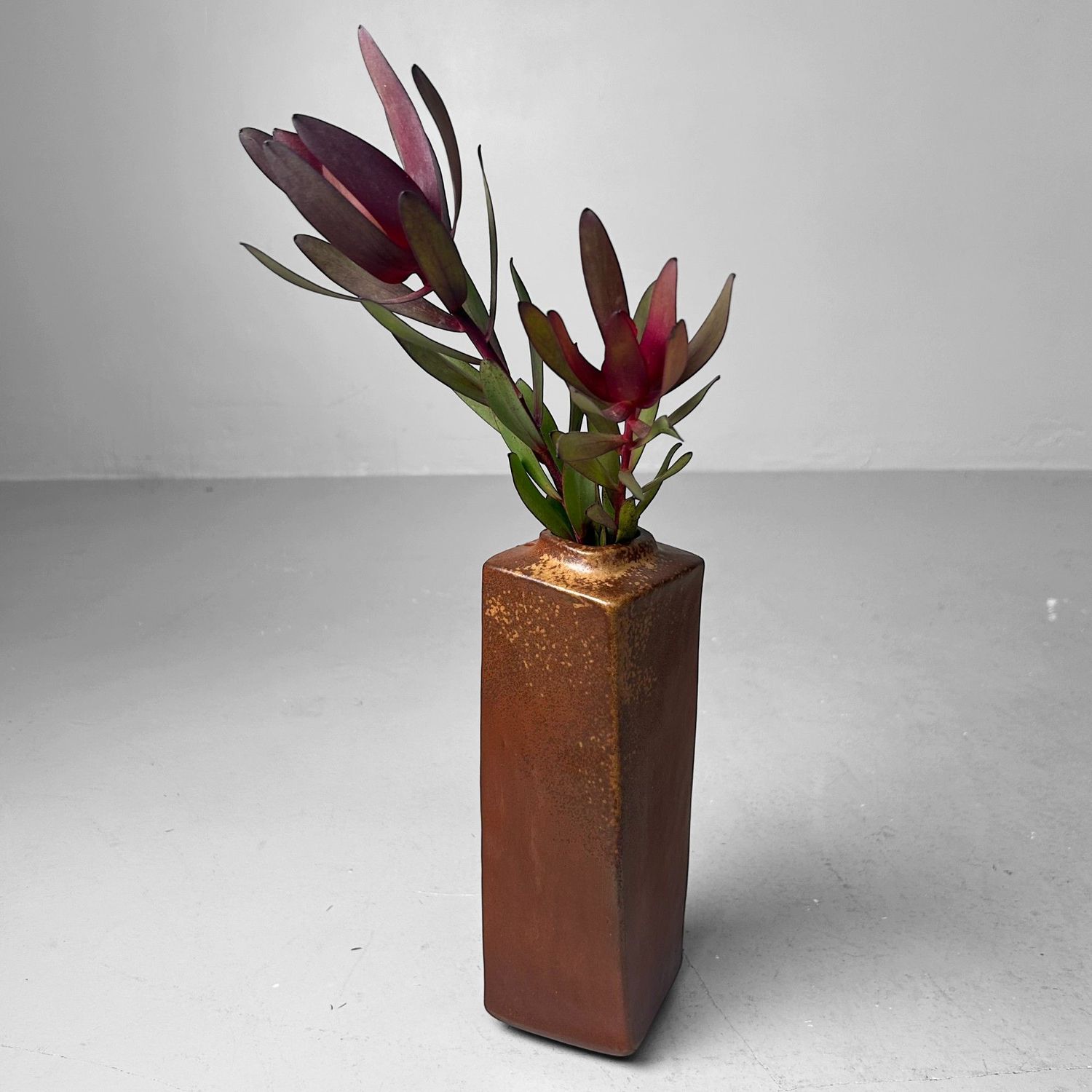 Organic Japanese Bizen Ikebana Vase – 1970s