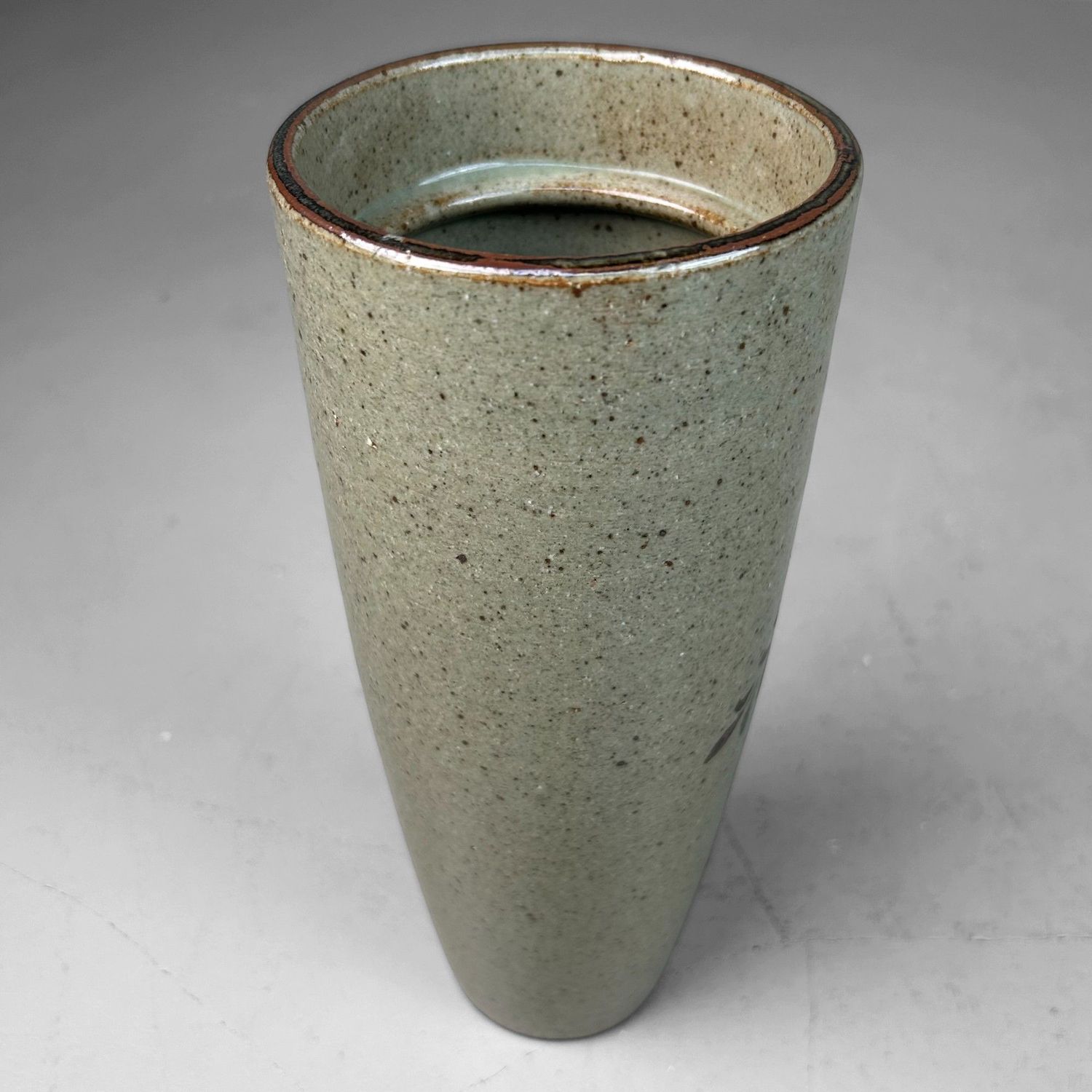 Japanese Ceramic Ikebana Vase by Craft Fuji, 1980s Japanese Ceramic Ikebana Vase by Craft Fuji, 1980s