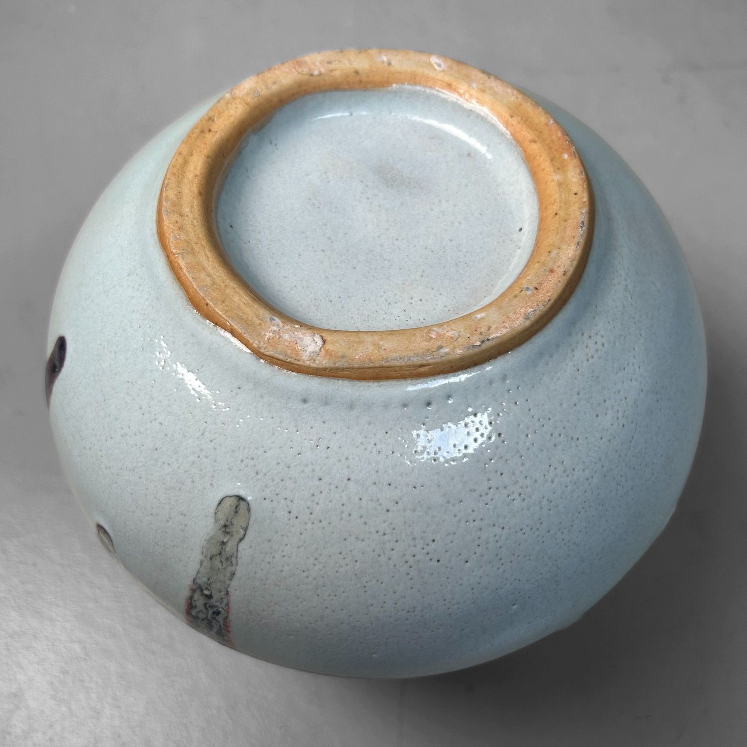 Japanese Ceramic Ikebana Vase – Hakuyū Shiban Kabin, 1980s