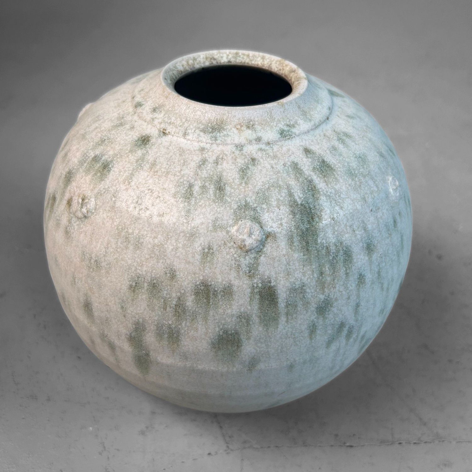 Japanese Studio Pottery Vase with Minimalist Design, 1970s
