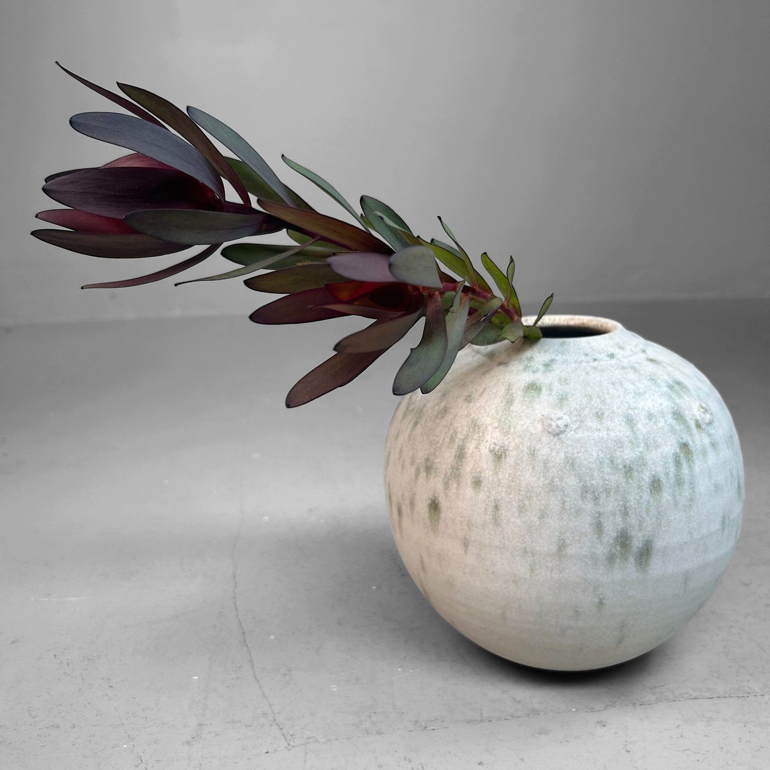 Japanese Studio Pottery Vase with Minimalist Design, 1970s