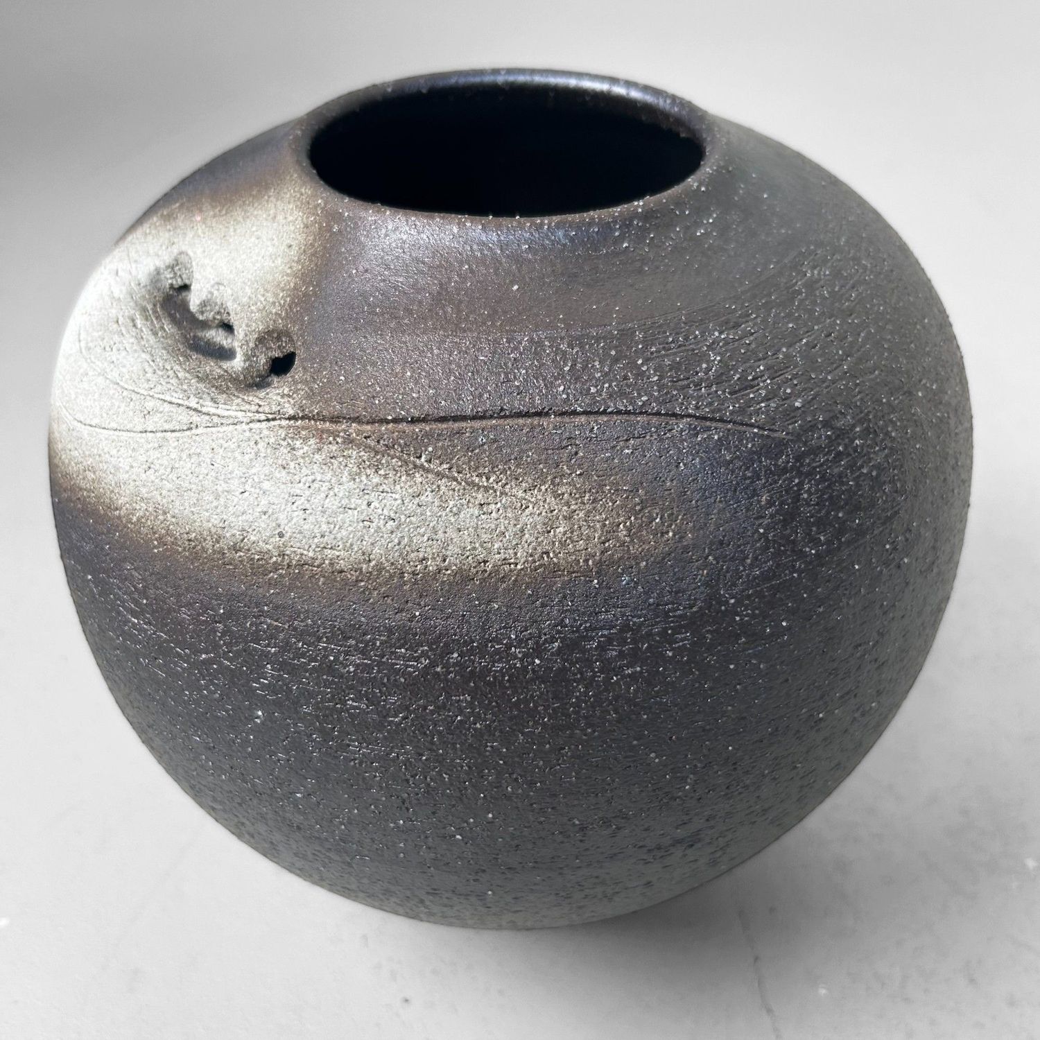 Shigaraki Keramiek Ikebana Vaas – Mid Century, 1970s