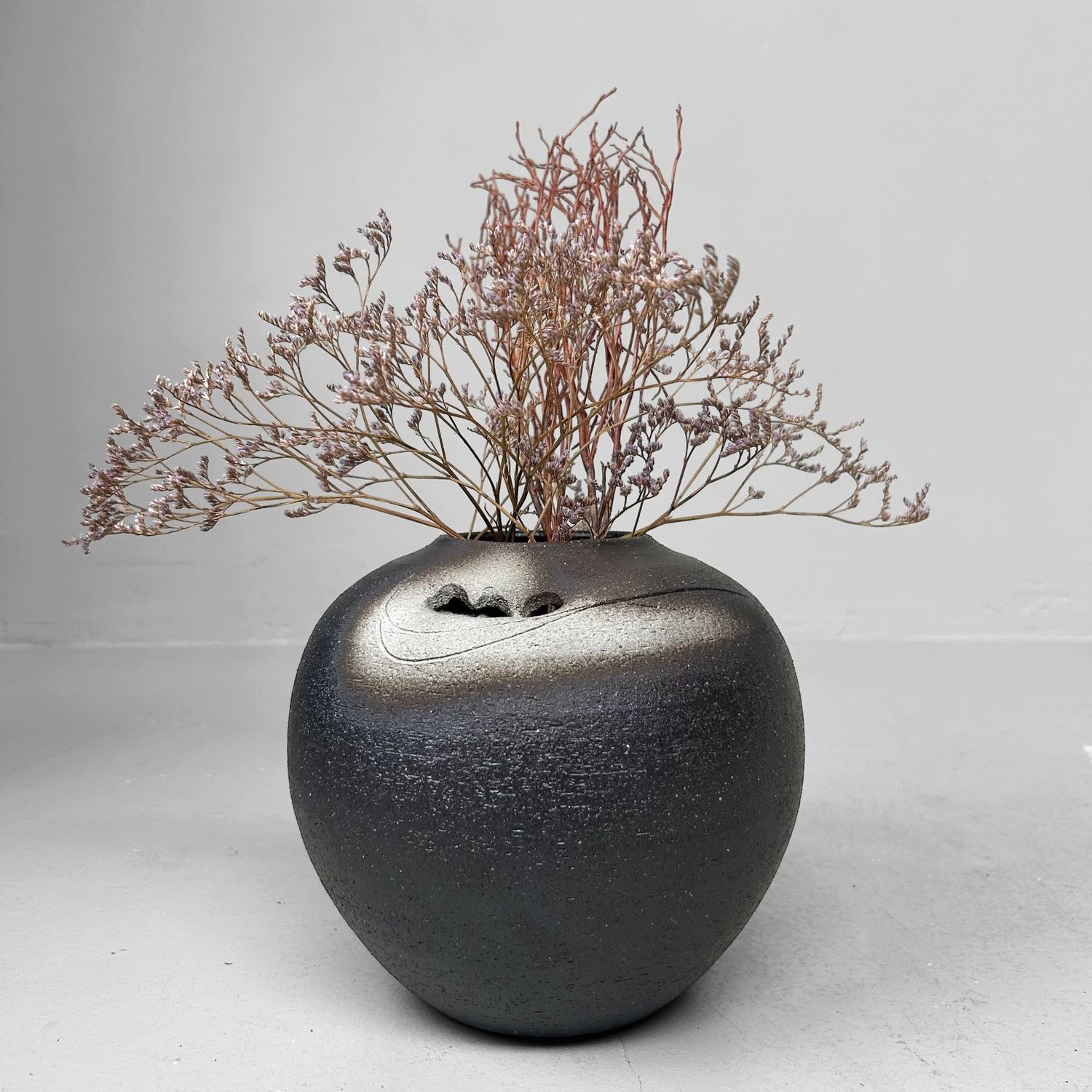 Shigaraki Keramiek Ikebana Vaas – Mid Century, 1970s