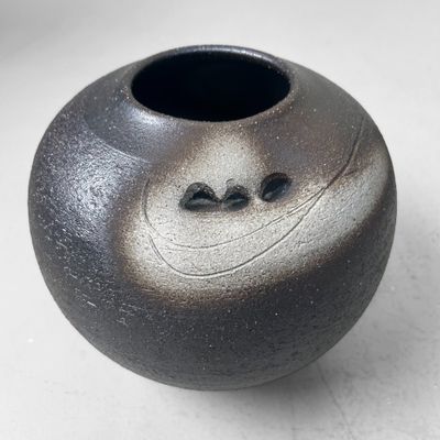 Shigaraki Ceramic Ikebana Vase – Mid Century, 1970s