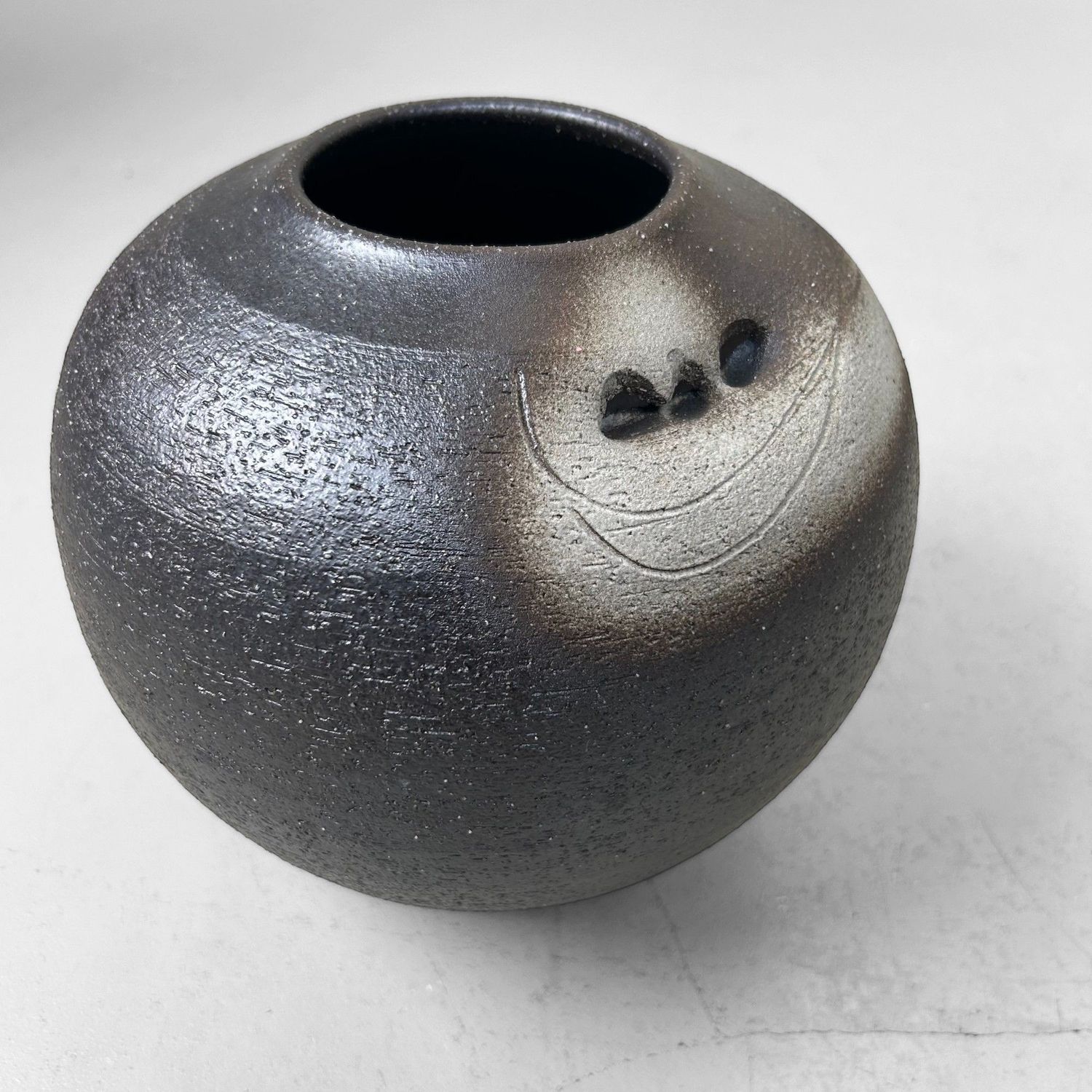 Shigaraki Keramiek Ikebana Vaas – Mid Century, 1970s