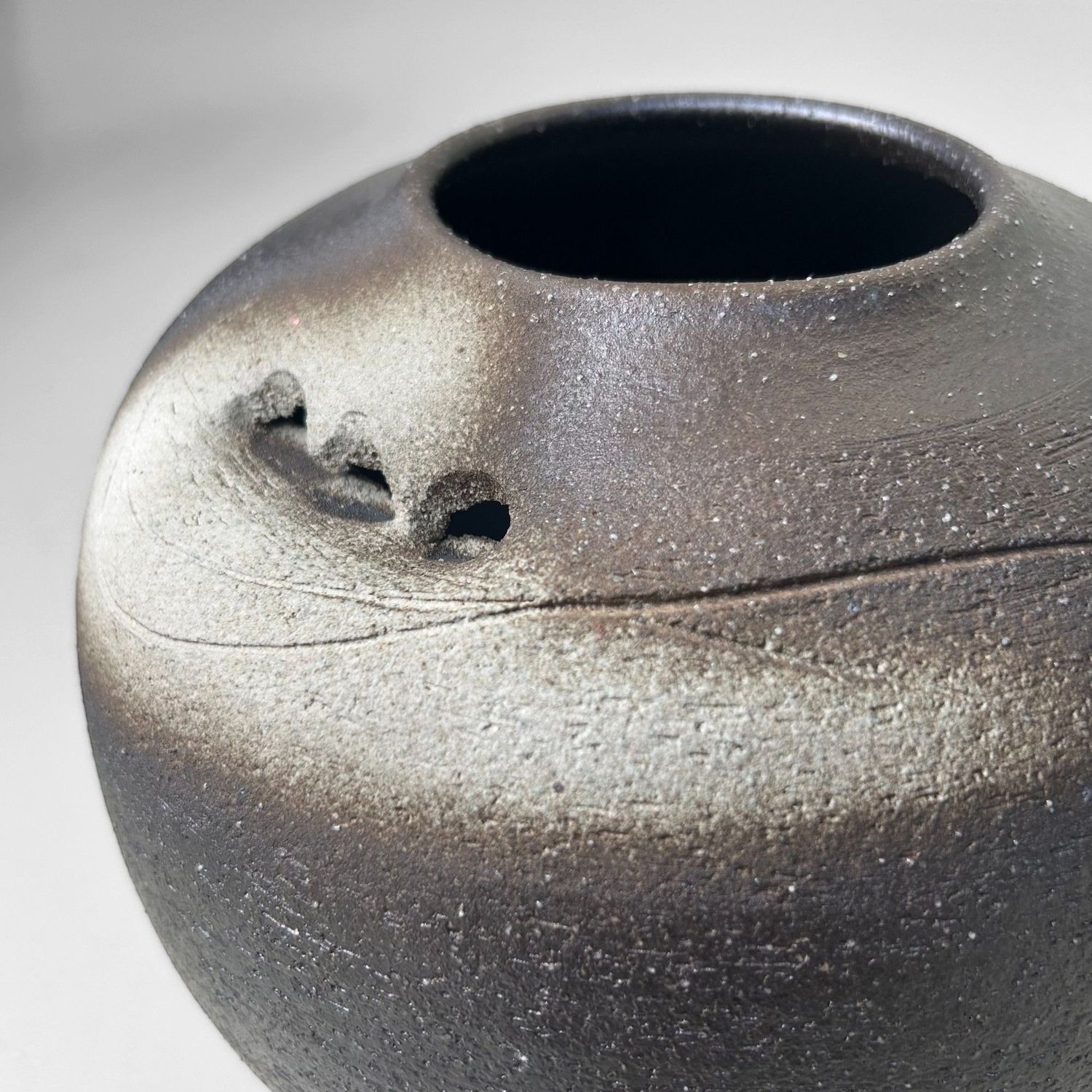 Shigaraki Keramiek Ikebana Vaas – Mid Century, 1970s