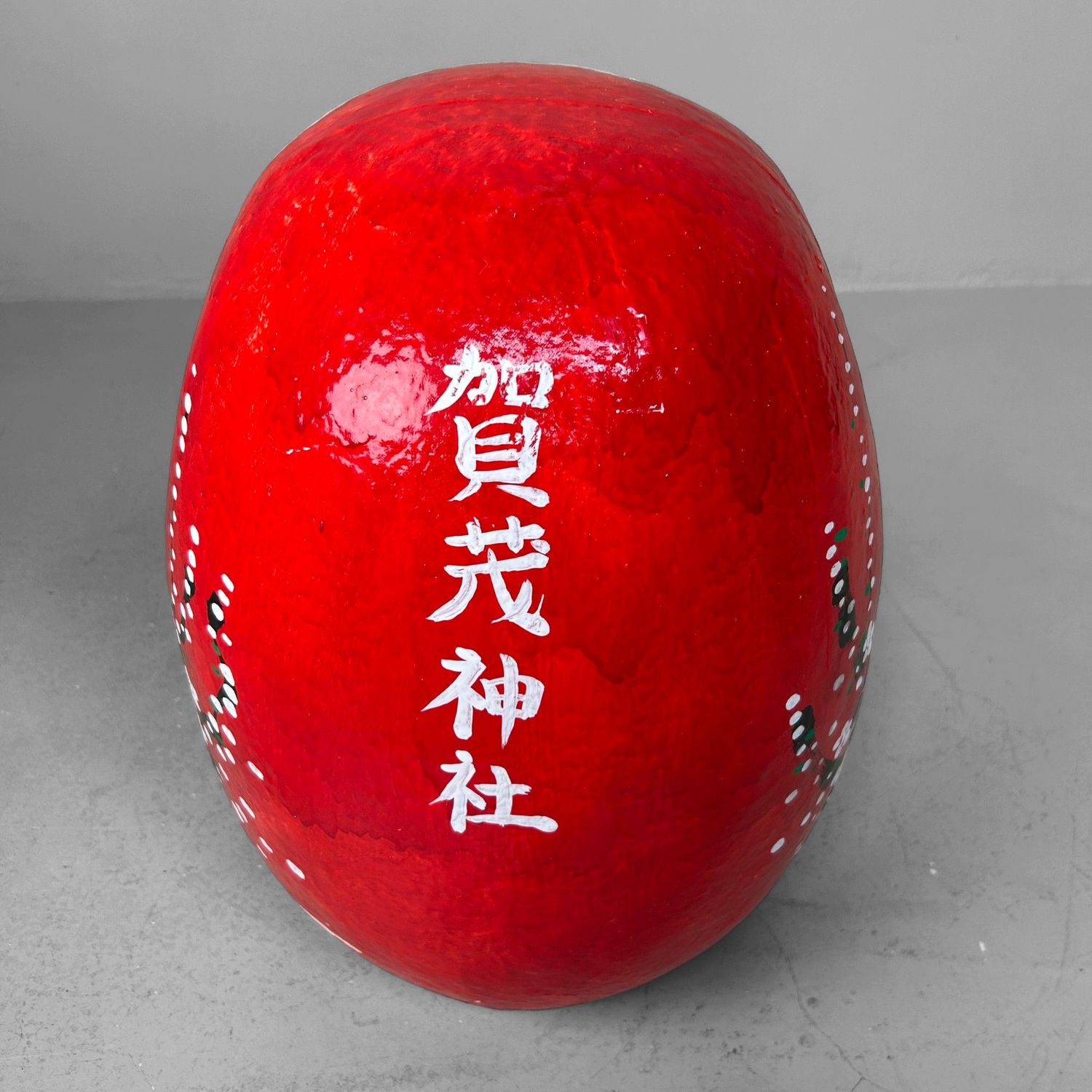 Grote Japanse Daruma – Handbeschilderd, 1970s