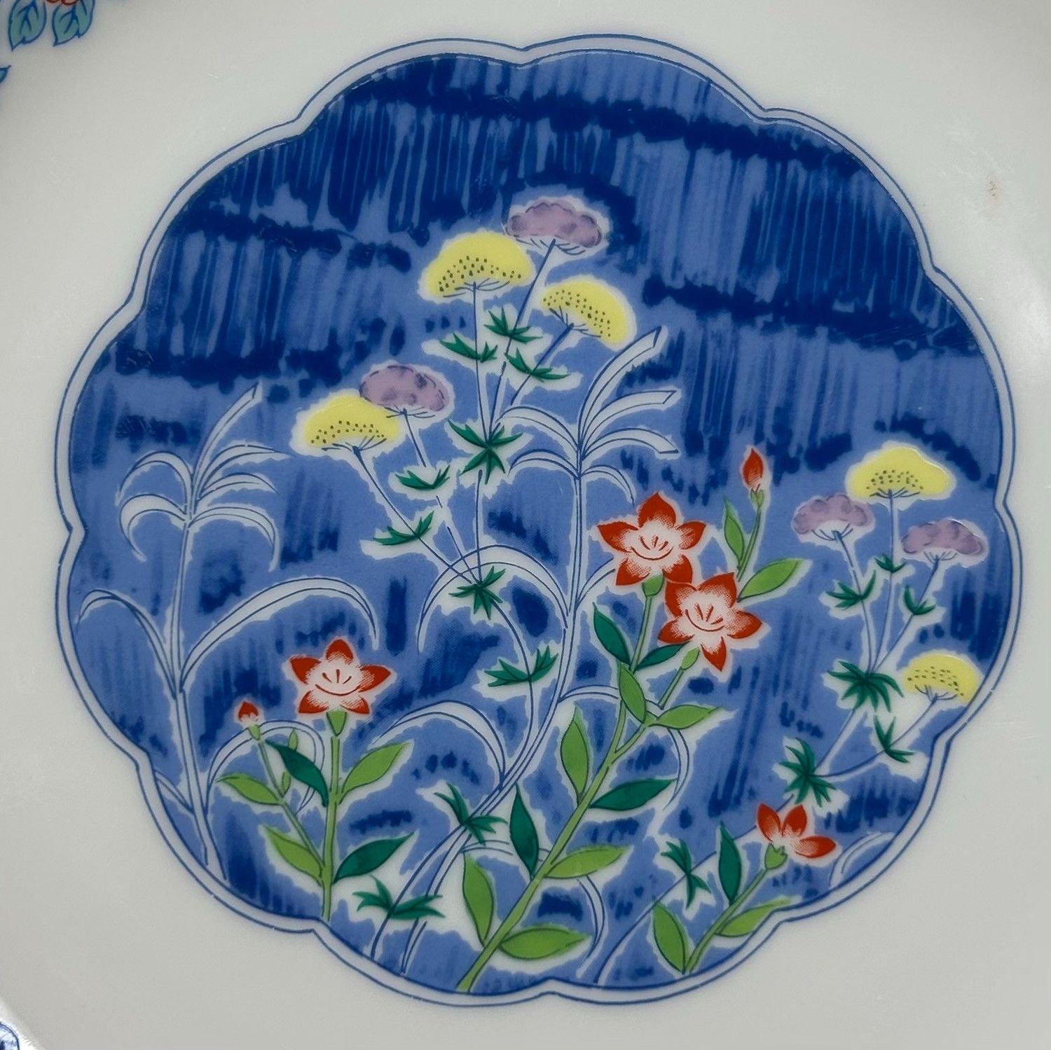 Set of Japanese Porcelain Serving Plates – Mino Ware, 1980s