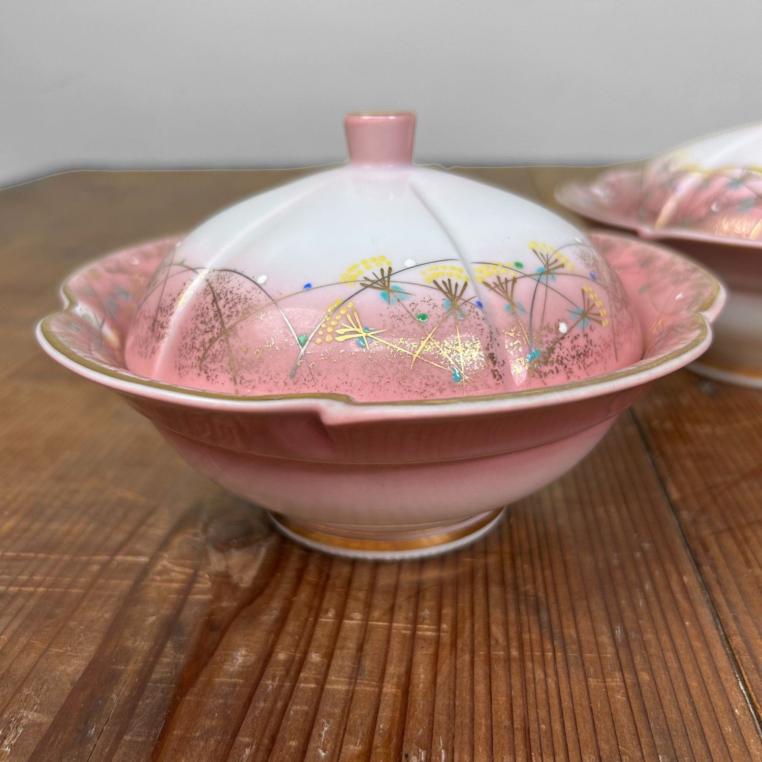 Japanese Porcelain Kaiseki Bowls with Lids – Arita, 1970s