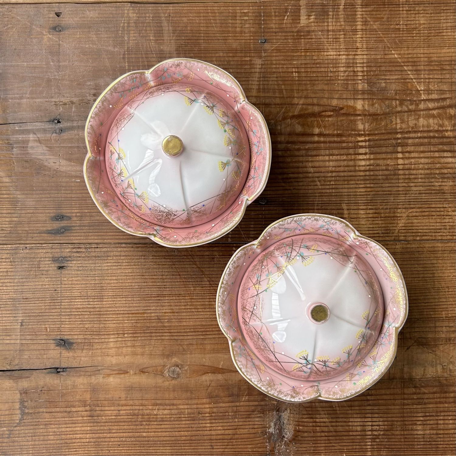 Japanese Porcelain Kaiseki Bowls with Lids – Arita, 1970s
