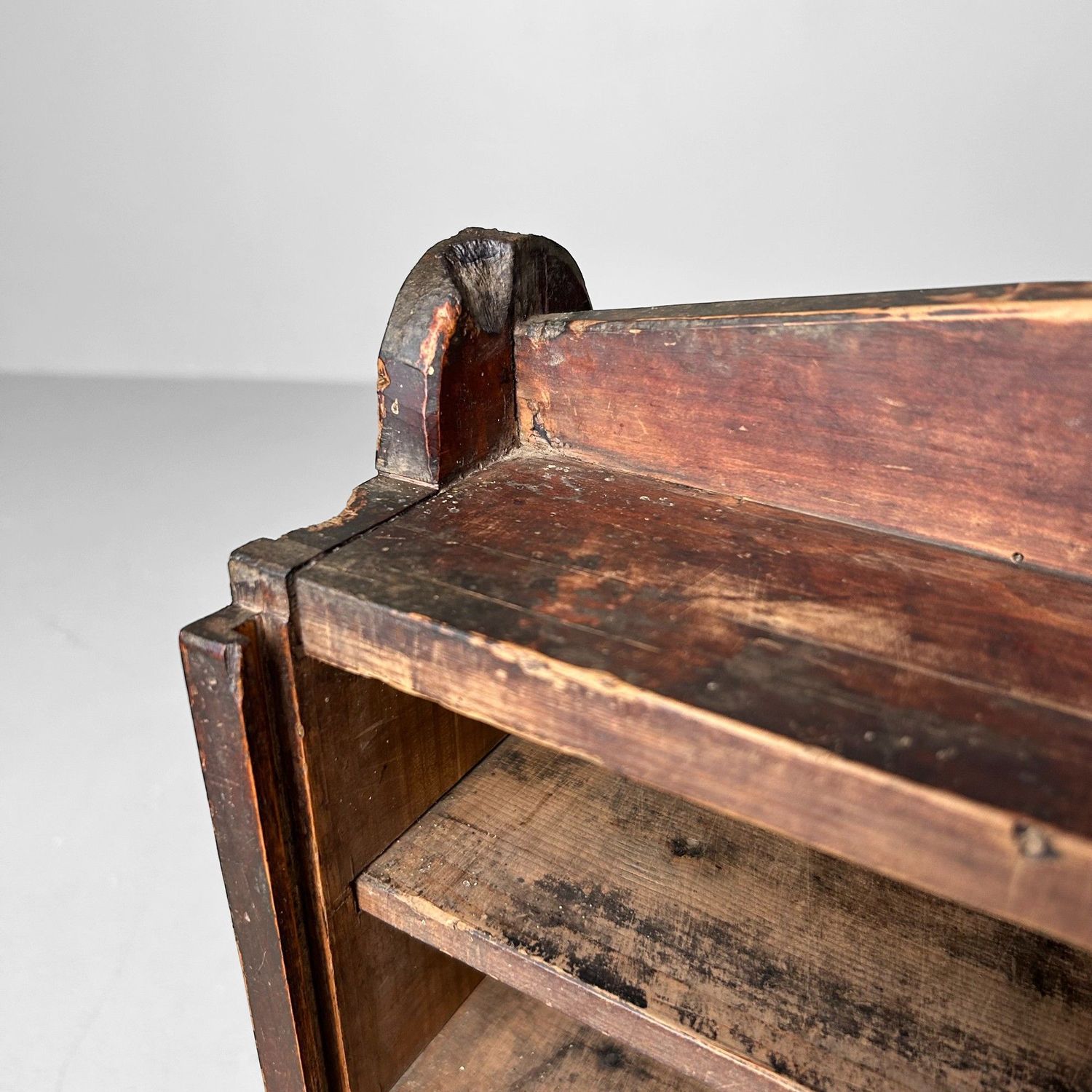Antique Japanese Wooden Storage Box, 1900s