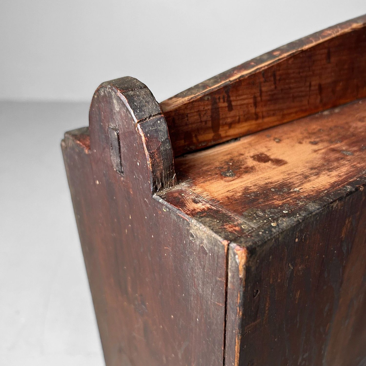 Antique Japanese Wooden Storage Box, 1900s