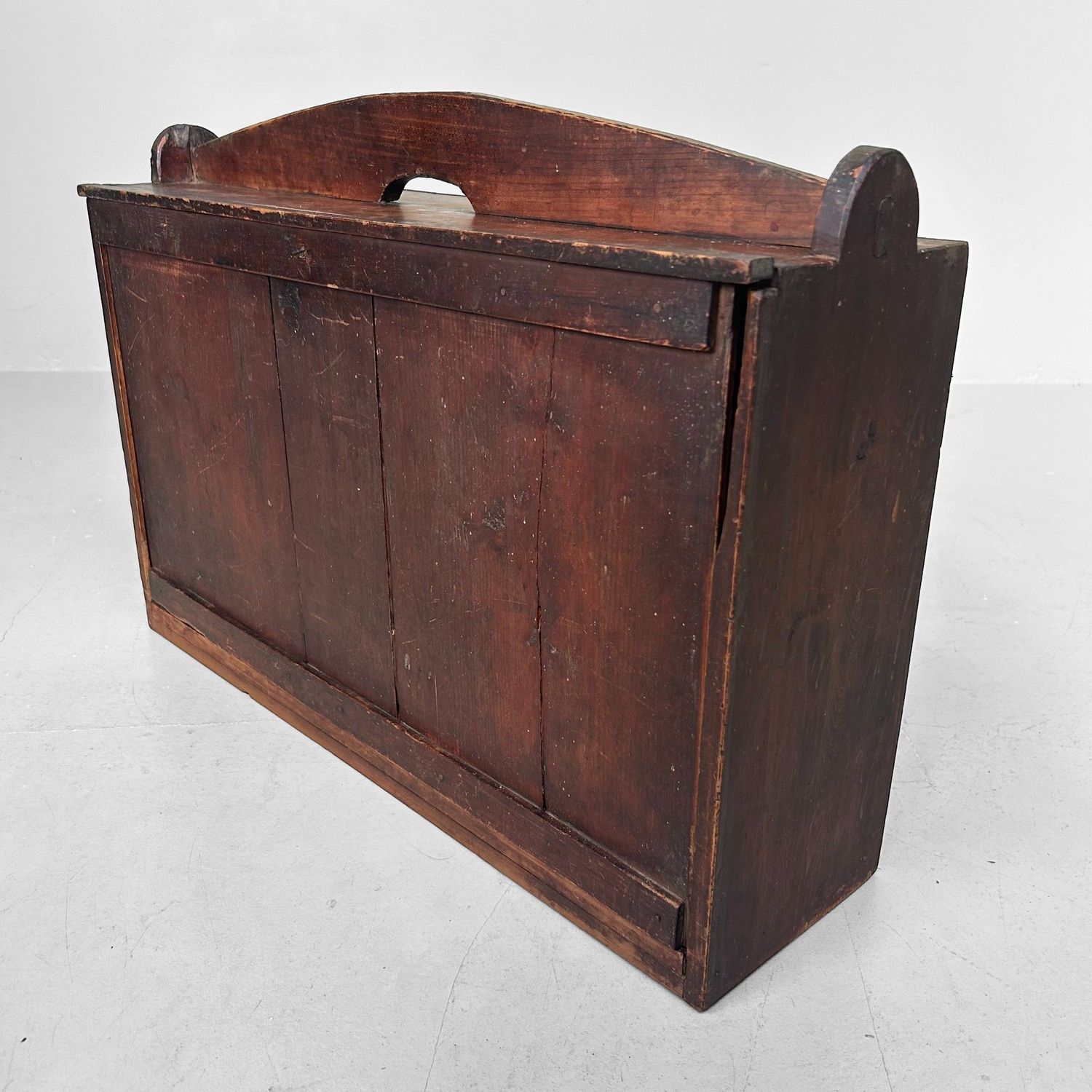 Antique Japanese Wooden Storage Box, 1900s