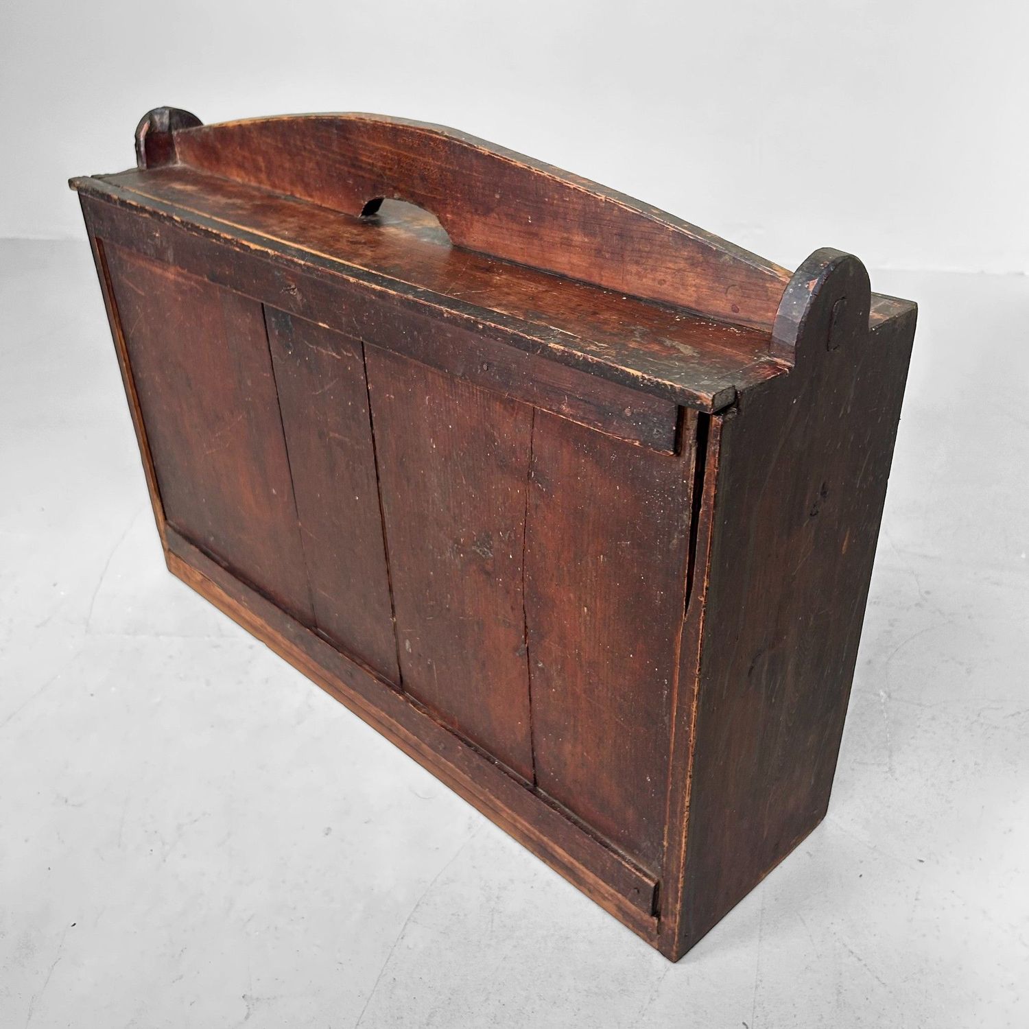 Antique Japanese Wooden Storage Box, 1900s