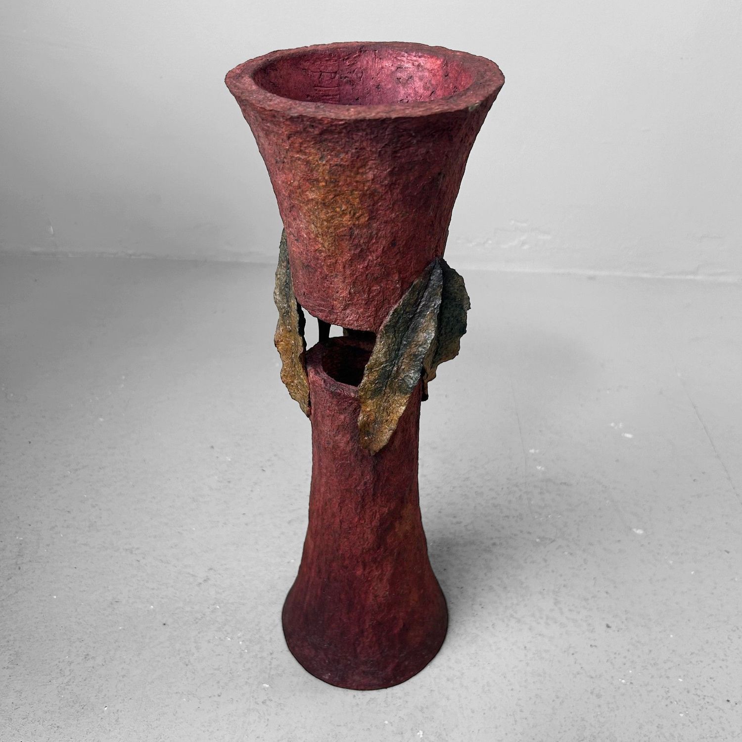 ​Vintage Ikebana-staander / Sculpturale Vaas –jaren '70
