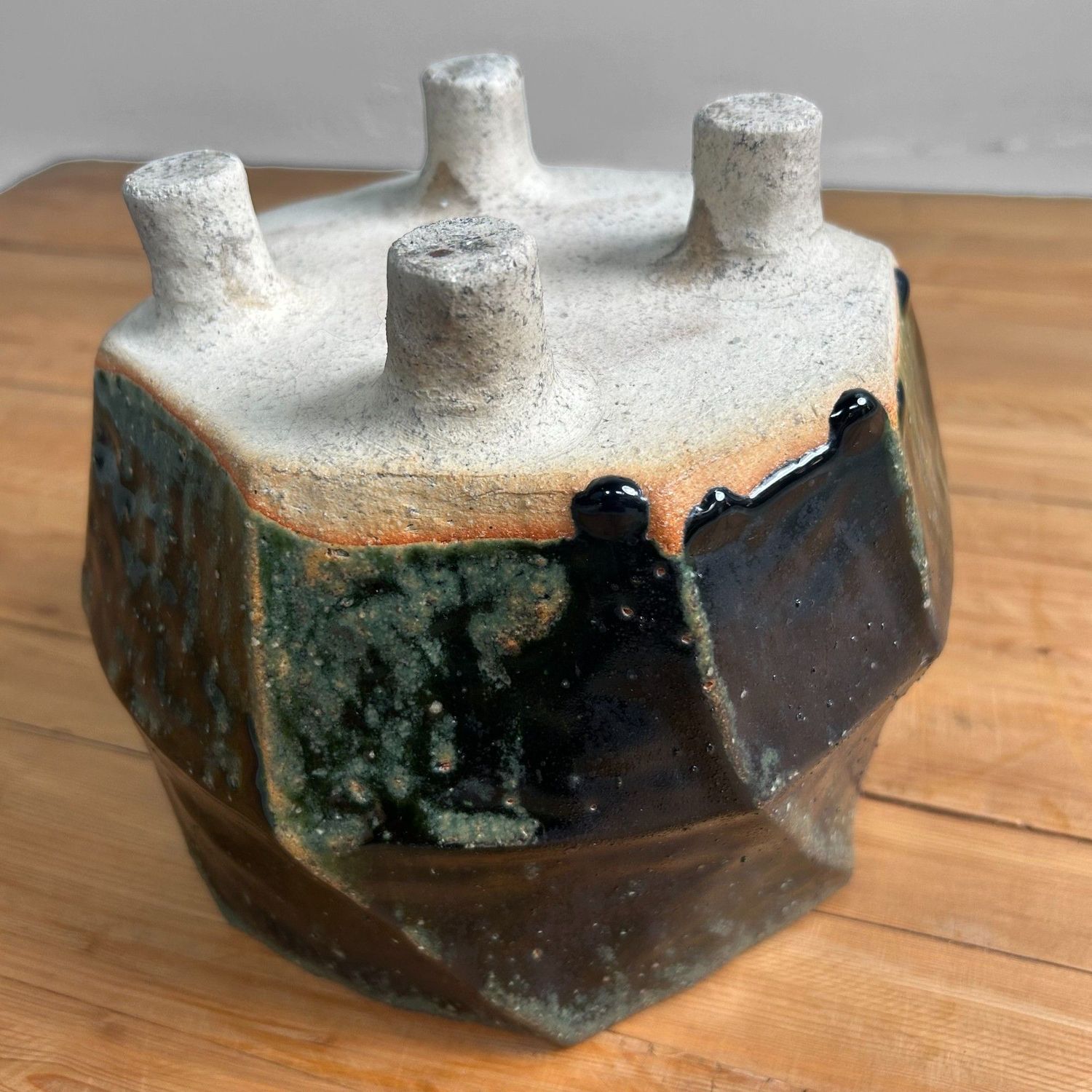 Organische Japanse Mid-Century Ikebana Vaas – jaren ’60