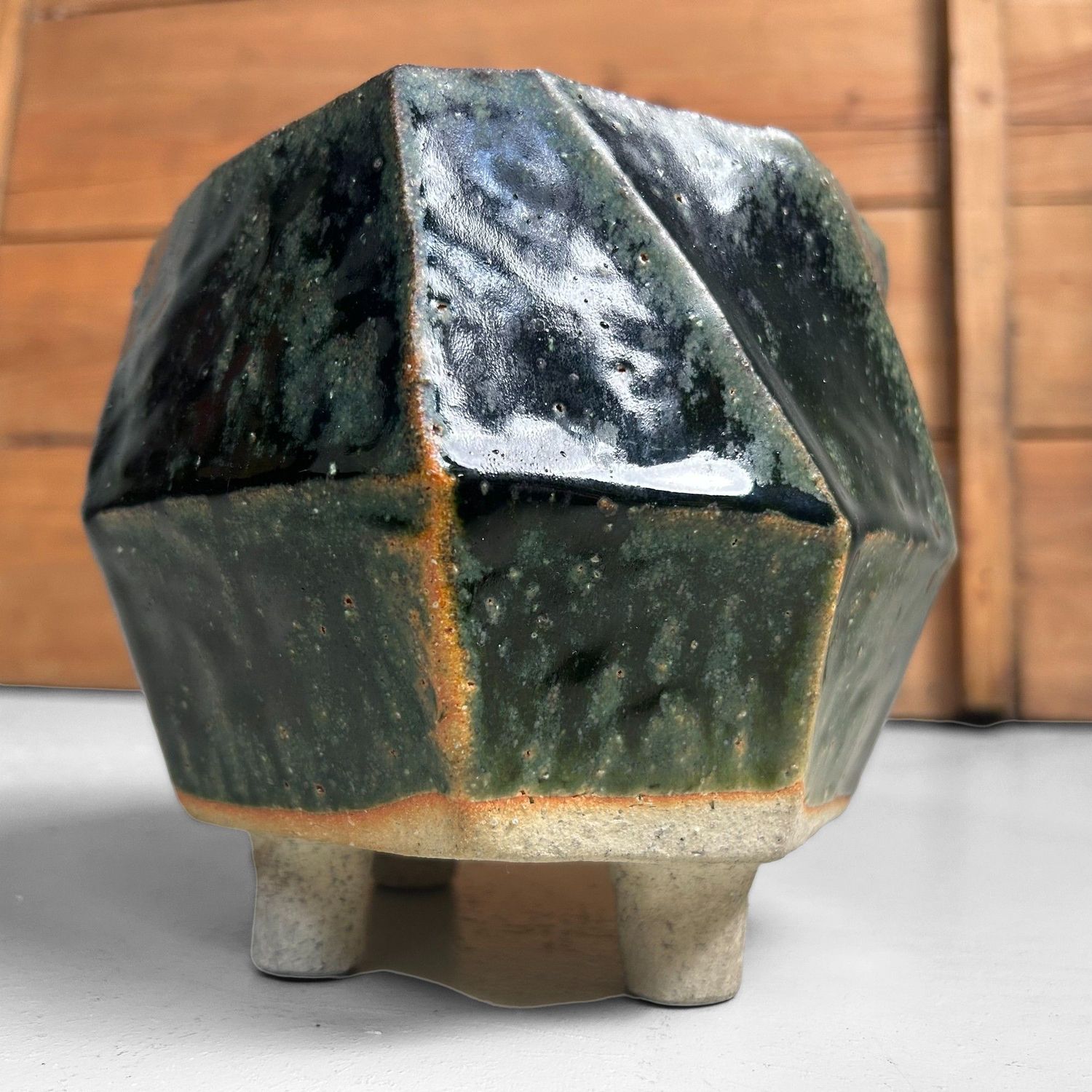 Organische Japanse Mid-Century Ikebana Vaas – jaren ’60