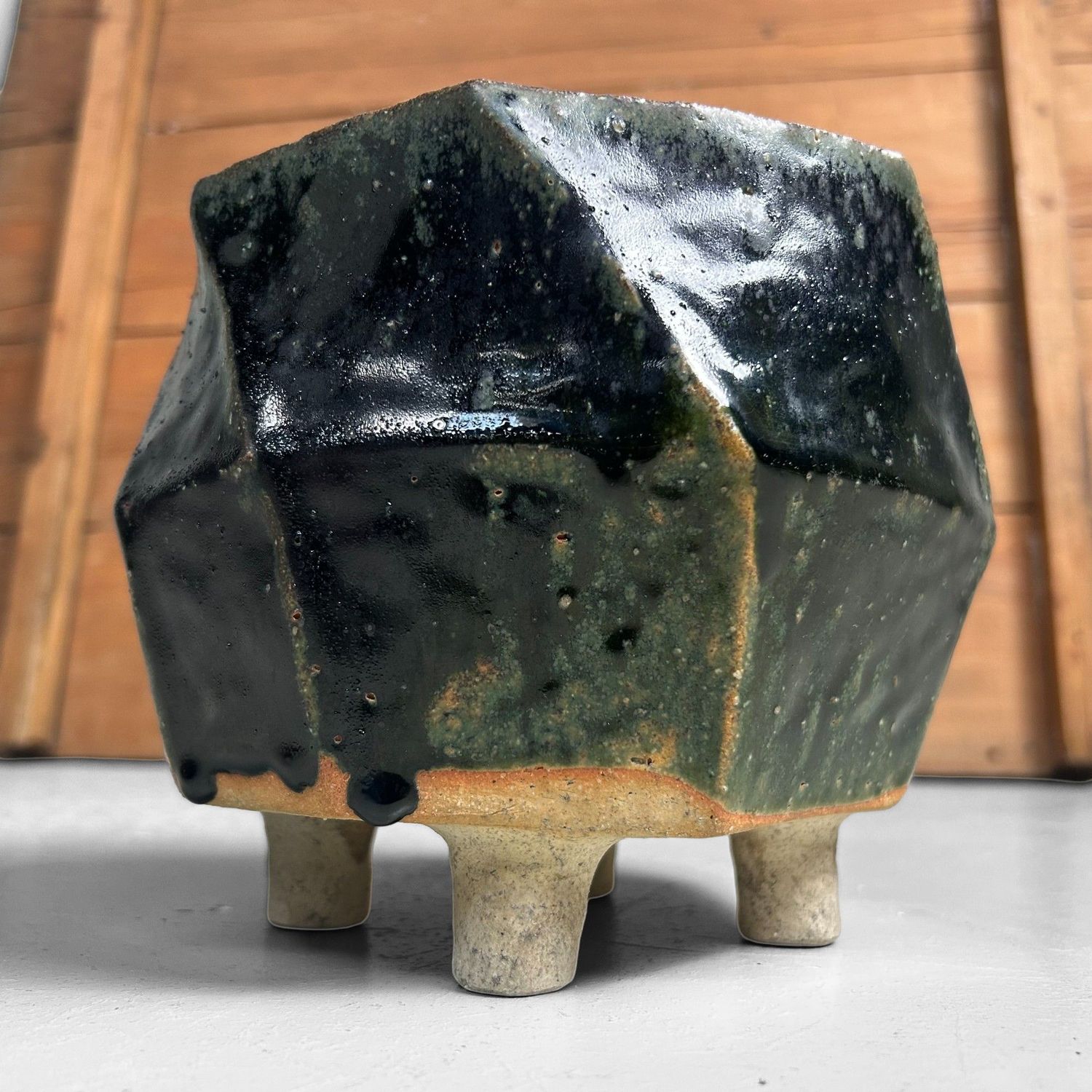 Organische Japanse Mid-Century Ikebana Vaas – jaren ’60